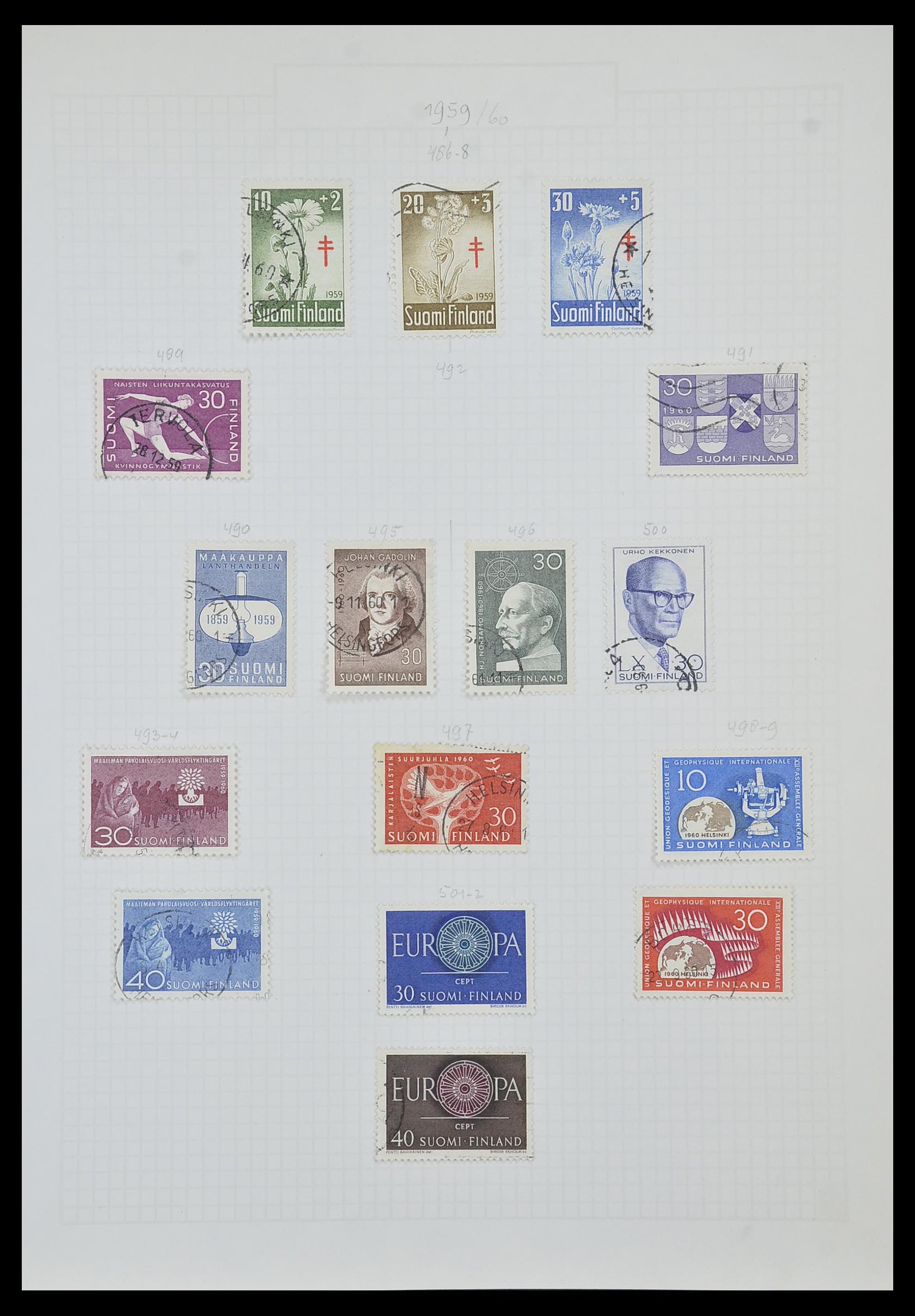 33980 029 - Postzegelverzameling 33980 Finland en Baltische Staten 1866-1990.