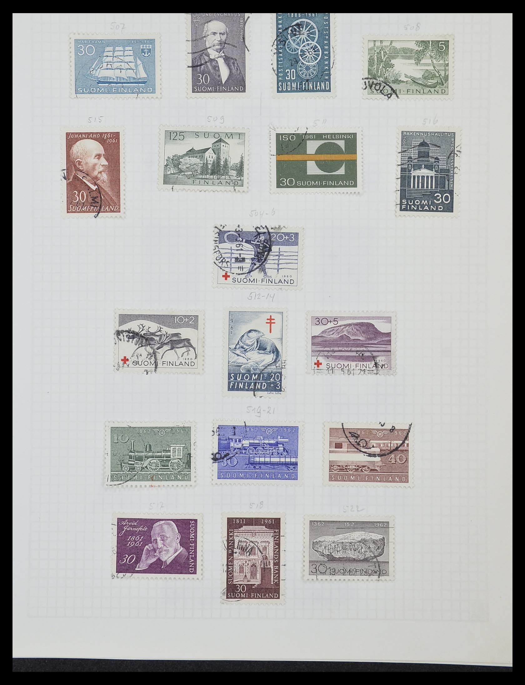 33980 030 - Postzegelverzameling 33980 Finland en Baltische Staten 1866-1990.