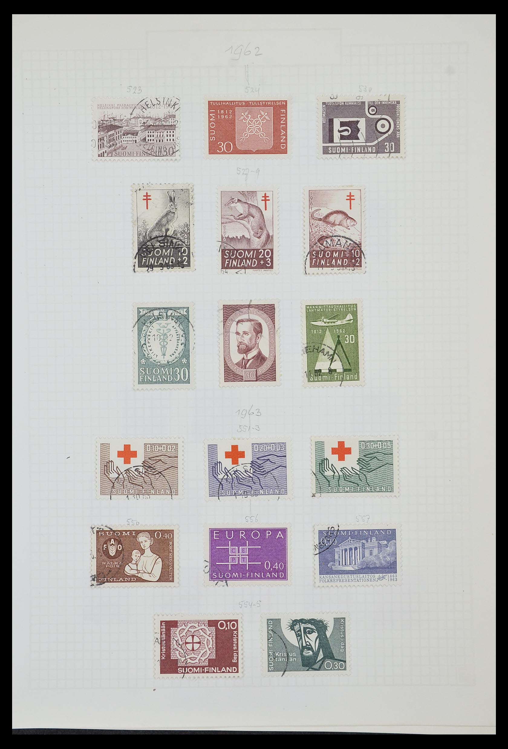 33980 031 - Postzegelverzameling 33980 Finland en Baltische Staten 1866-1990.
