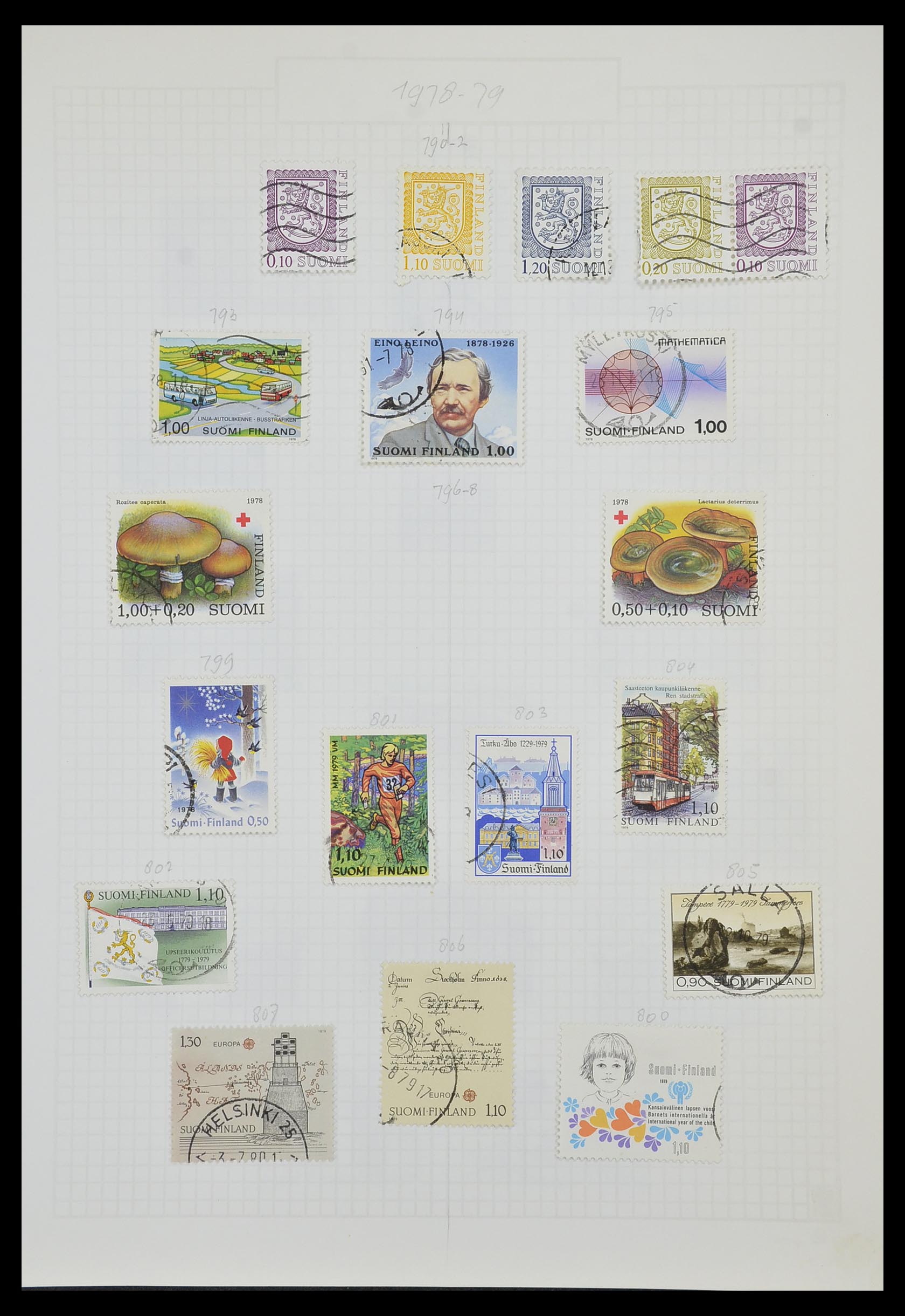 33980 050 - Postzegelverzameling 33980 Finland en Baltische Staten 1866-1990.