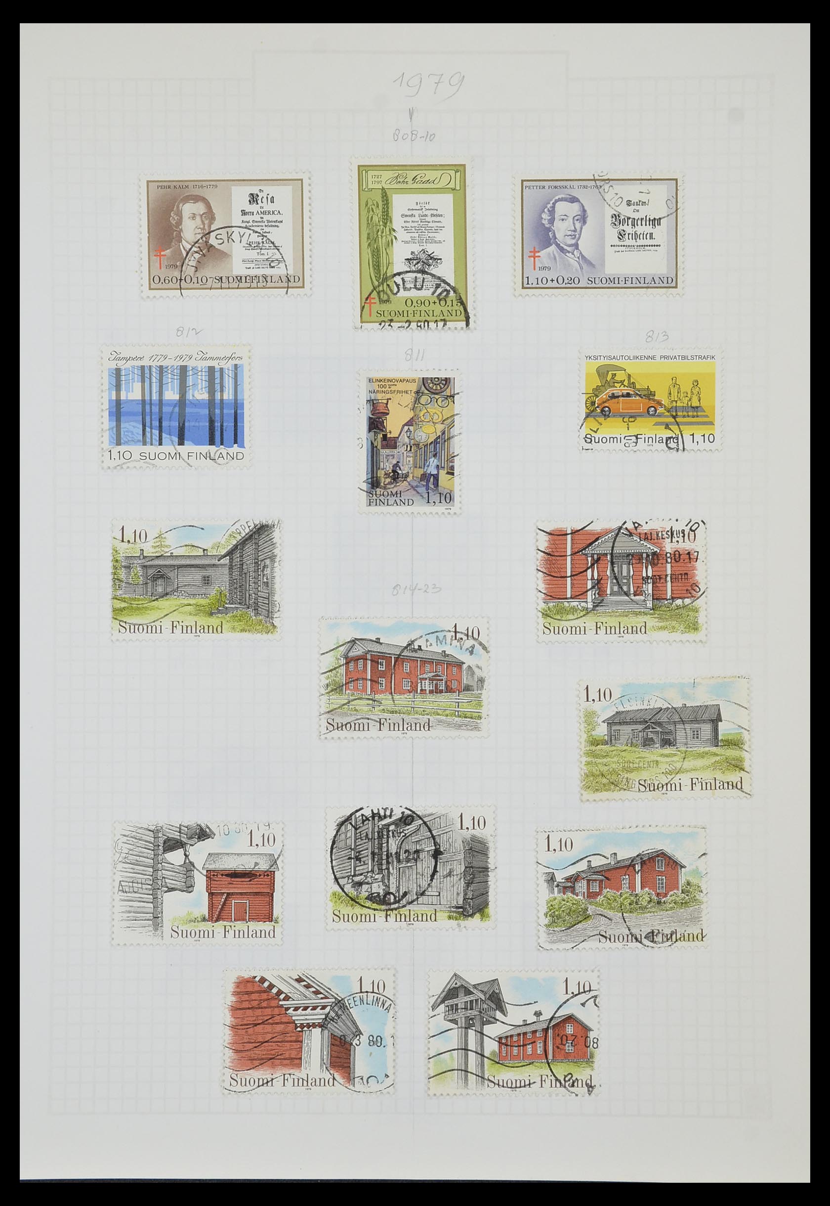 33980 051 - Postzegelverzameling 33980 Finland en Baltische Staten 1866-1990.