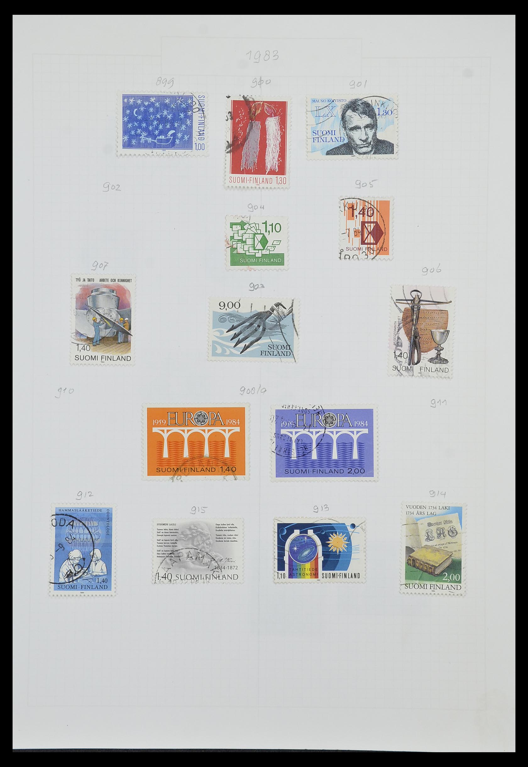 33980 057 - Postzegelverzameling 33980 Finland en Baltische Staten 1866-1990.