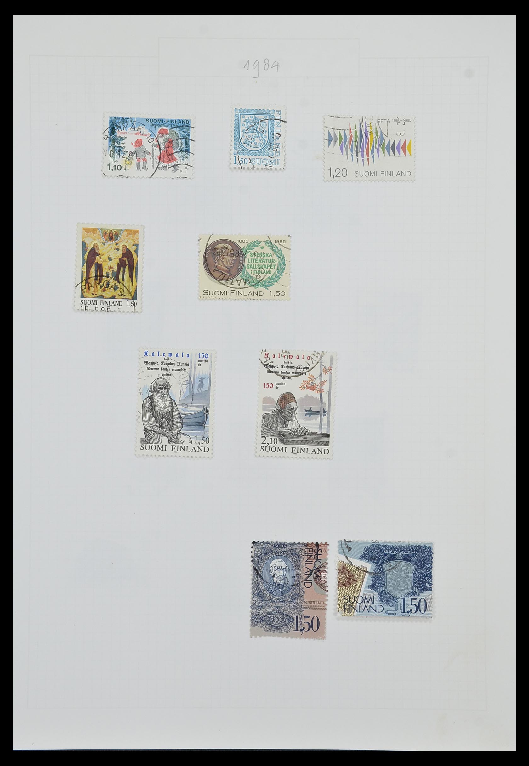33980 058 - Postzegelverzameling 33980 Finland en Baltische Staten 1866-1990.