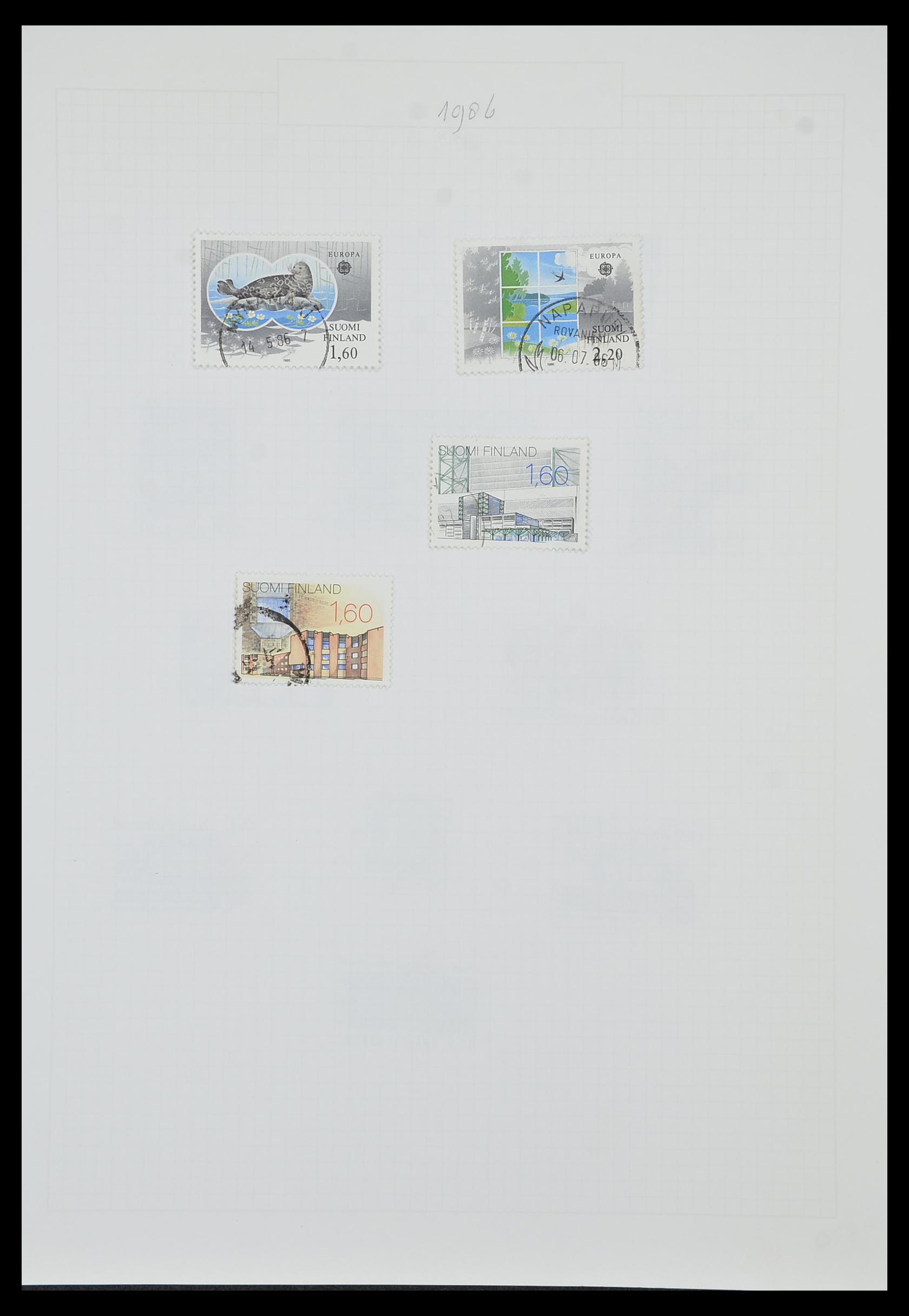 33980 060 - Postzegelverzameling 33980 Finland en Baltische Staten 1866-1990.