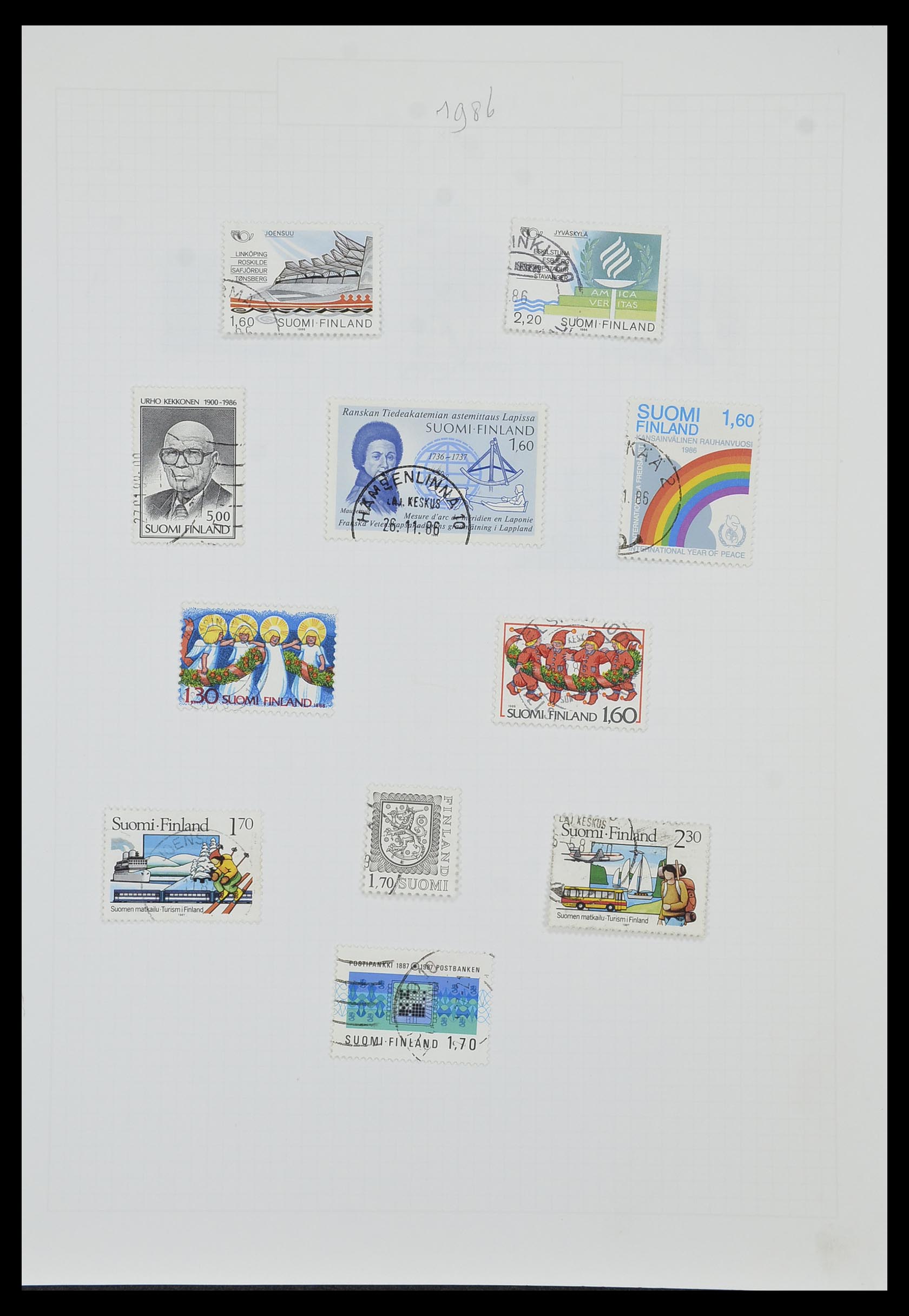 33980 061 - Postzegelverzameling 33980 Finland en Baltische Staten 1866-1990.