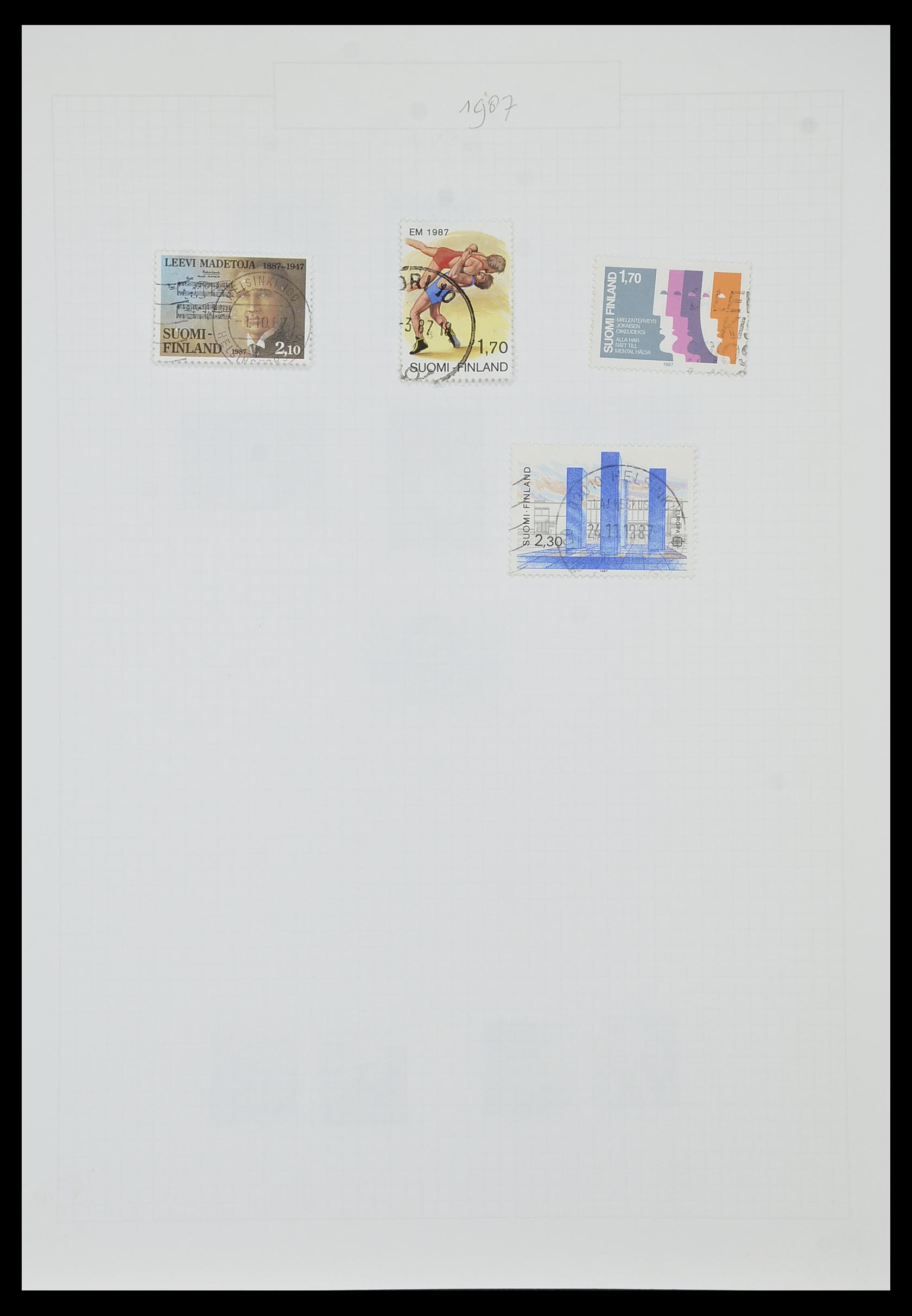 33980 062 - Postzegelverzameling 33980 Finland en Baltische Staten 1866-1990.