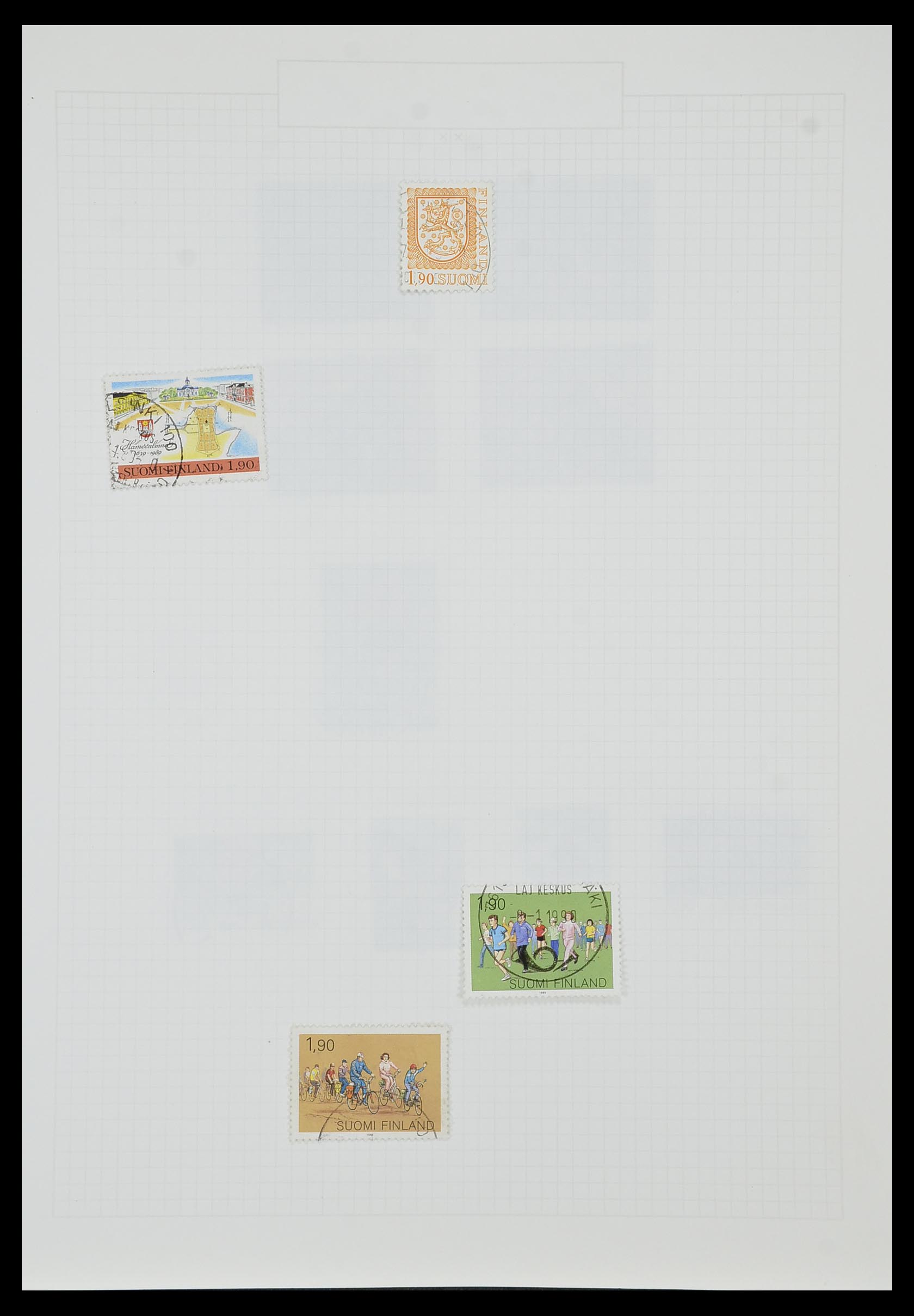33980 065 - Postzegelverzameling 33980 Finland en Baltische Staten 1866-1990.
