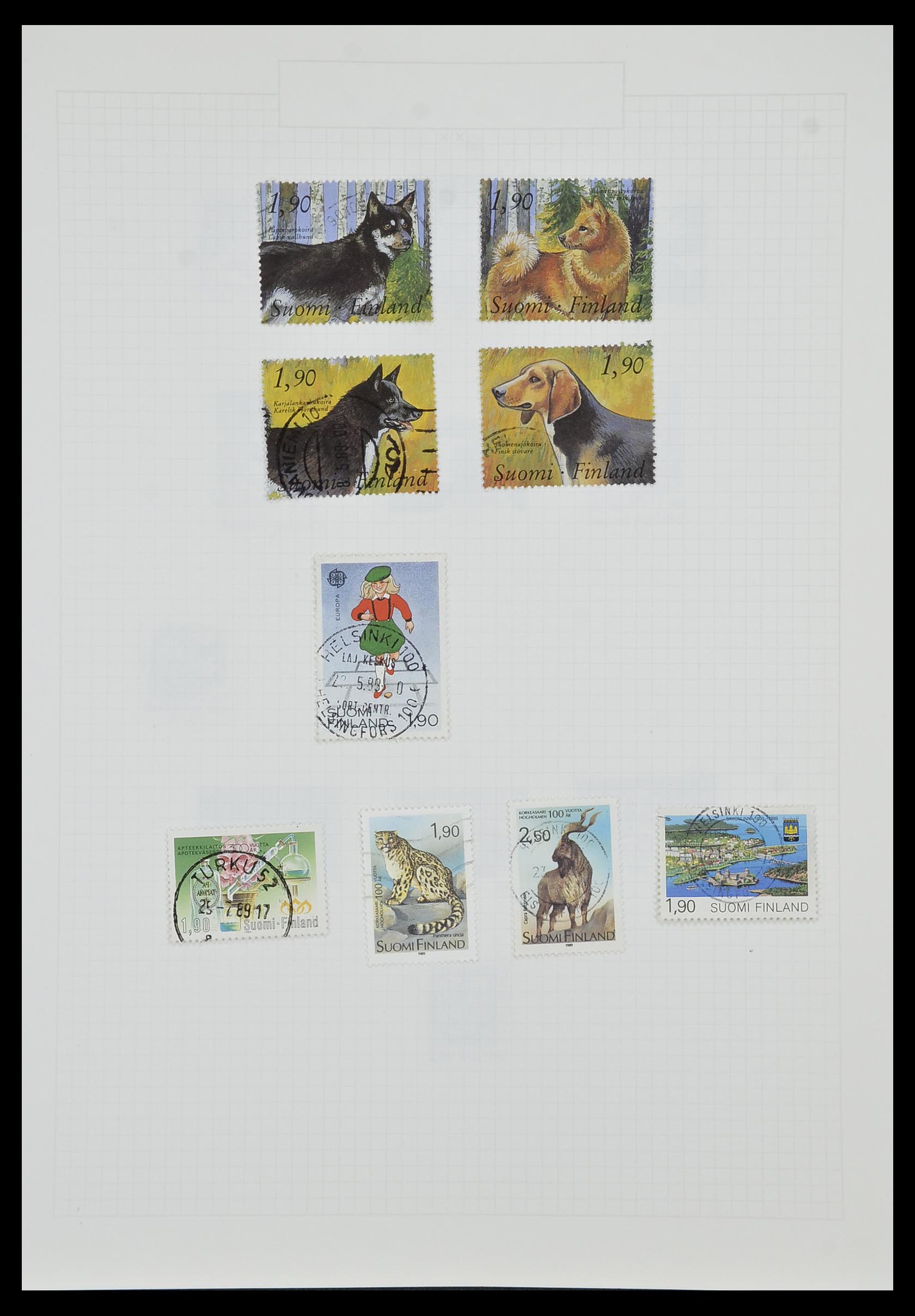 33980 066 - Postzegelverzameling 33980 Finland en Baltische Staten 1866-1990.