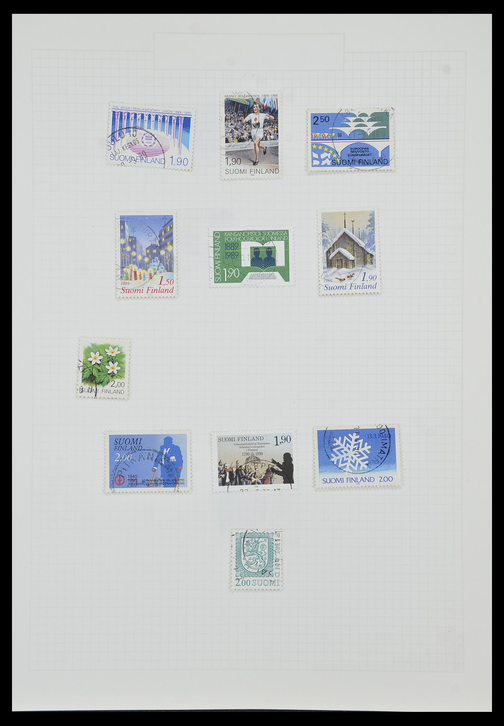 33980 067 - Postzegelverzameling 33980 Finland en Baltische Staten 1866-1990.