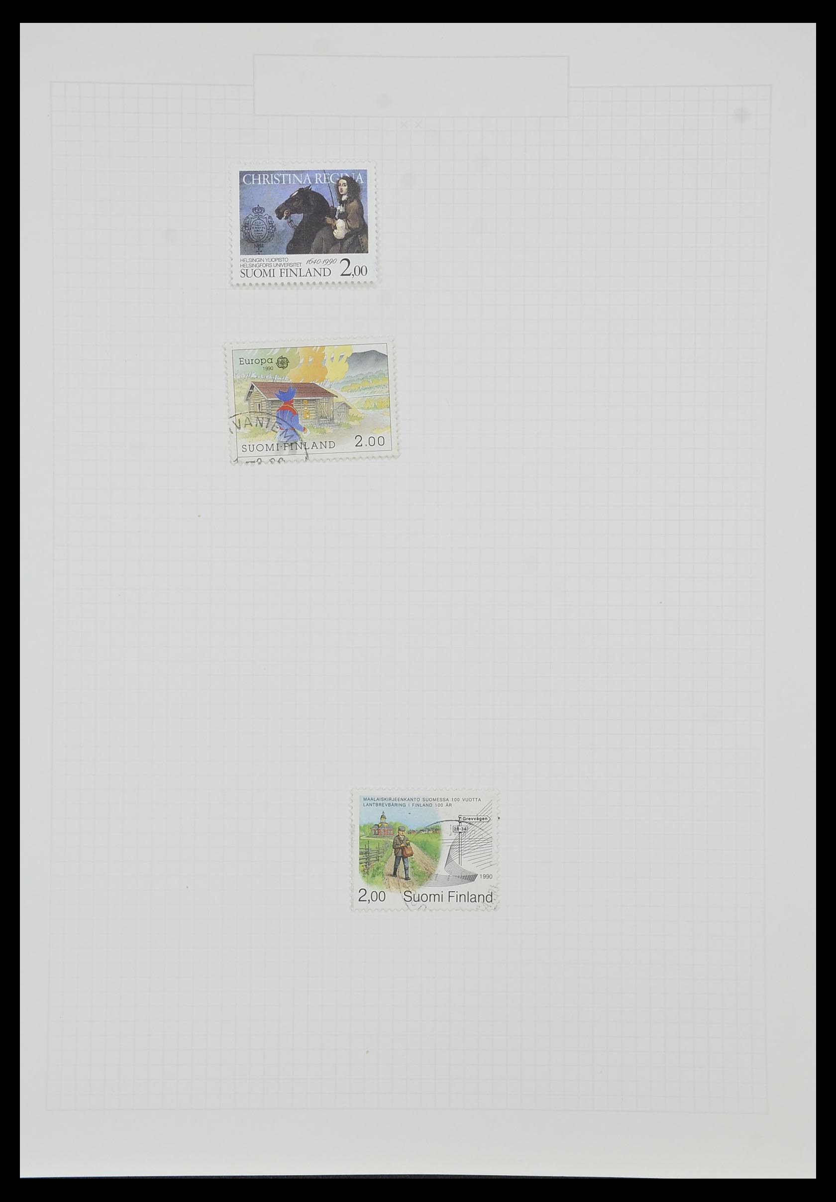 33980 068 - Postzegelverzameling 33980 Finland en Baltische Staten 1866-1990.
