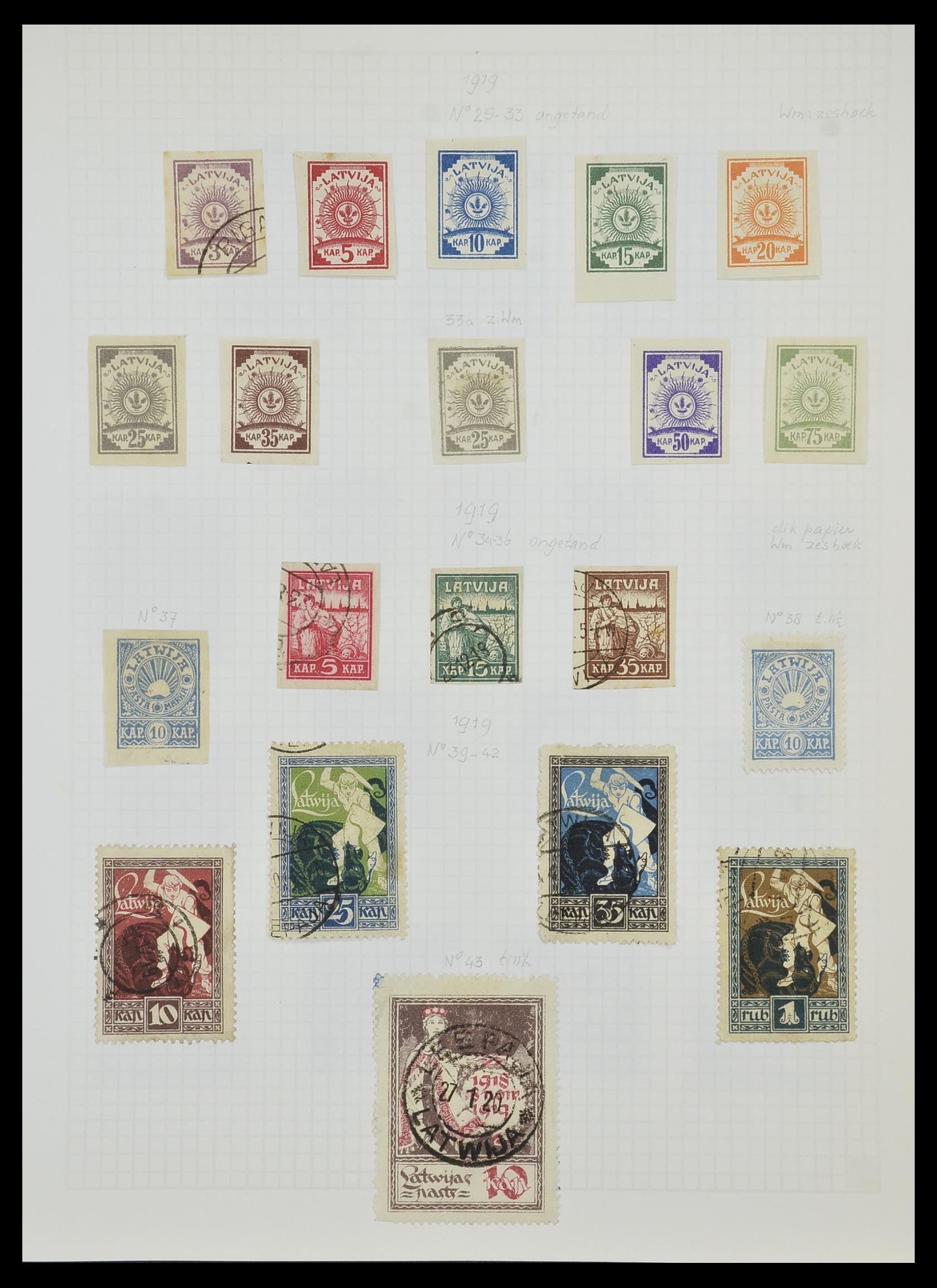 33980 072 - Postzegelverzameling 33980 Finland en Baltische Staten 1866-1990.