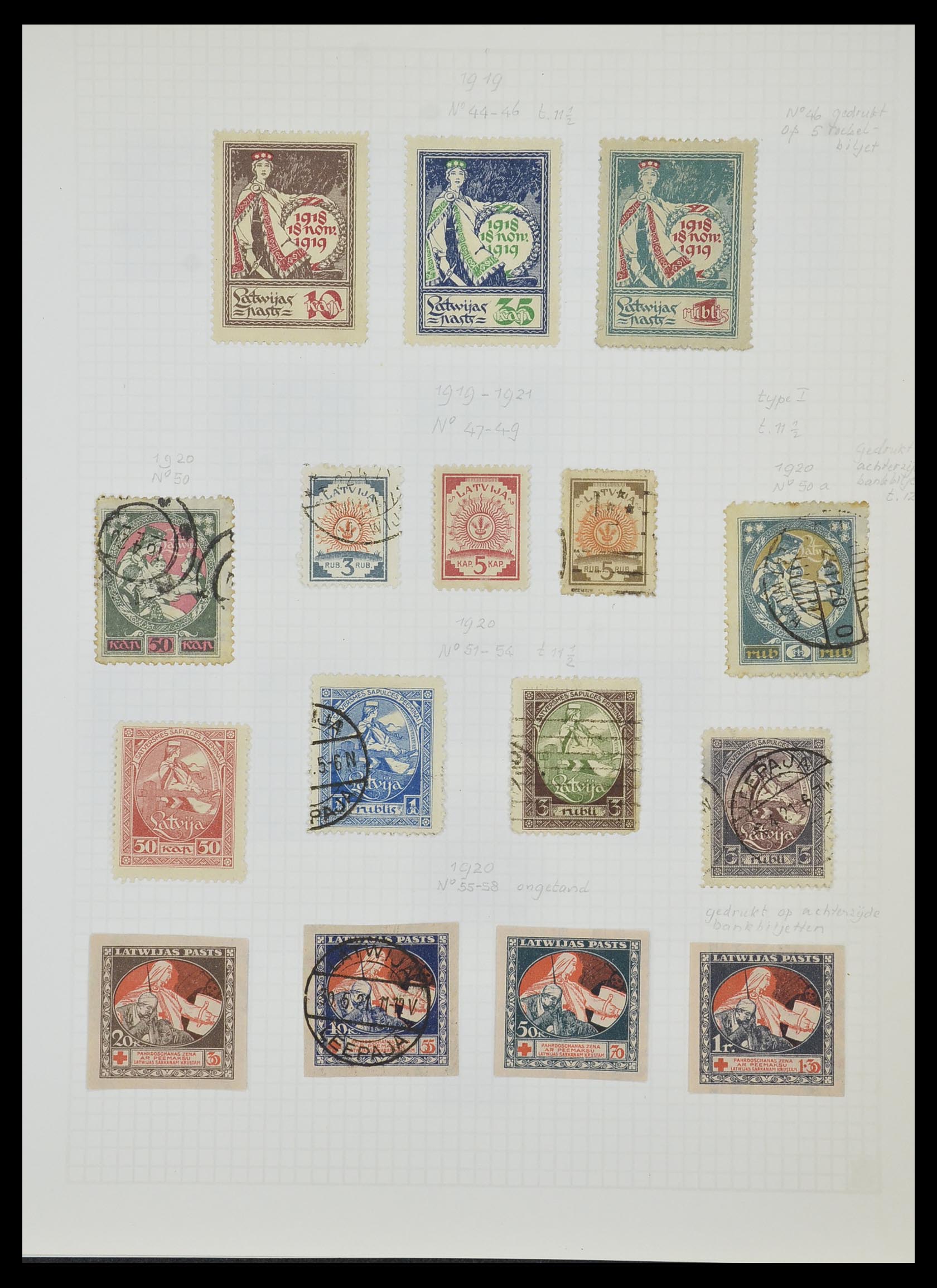 33980 073 - Postzegelverzameling 33980 Finland en Baltische Staten 1866-1990.