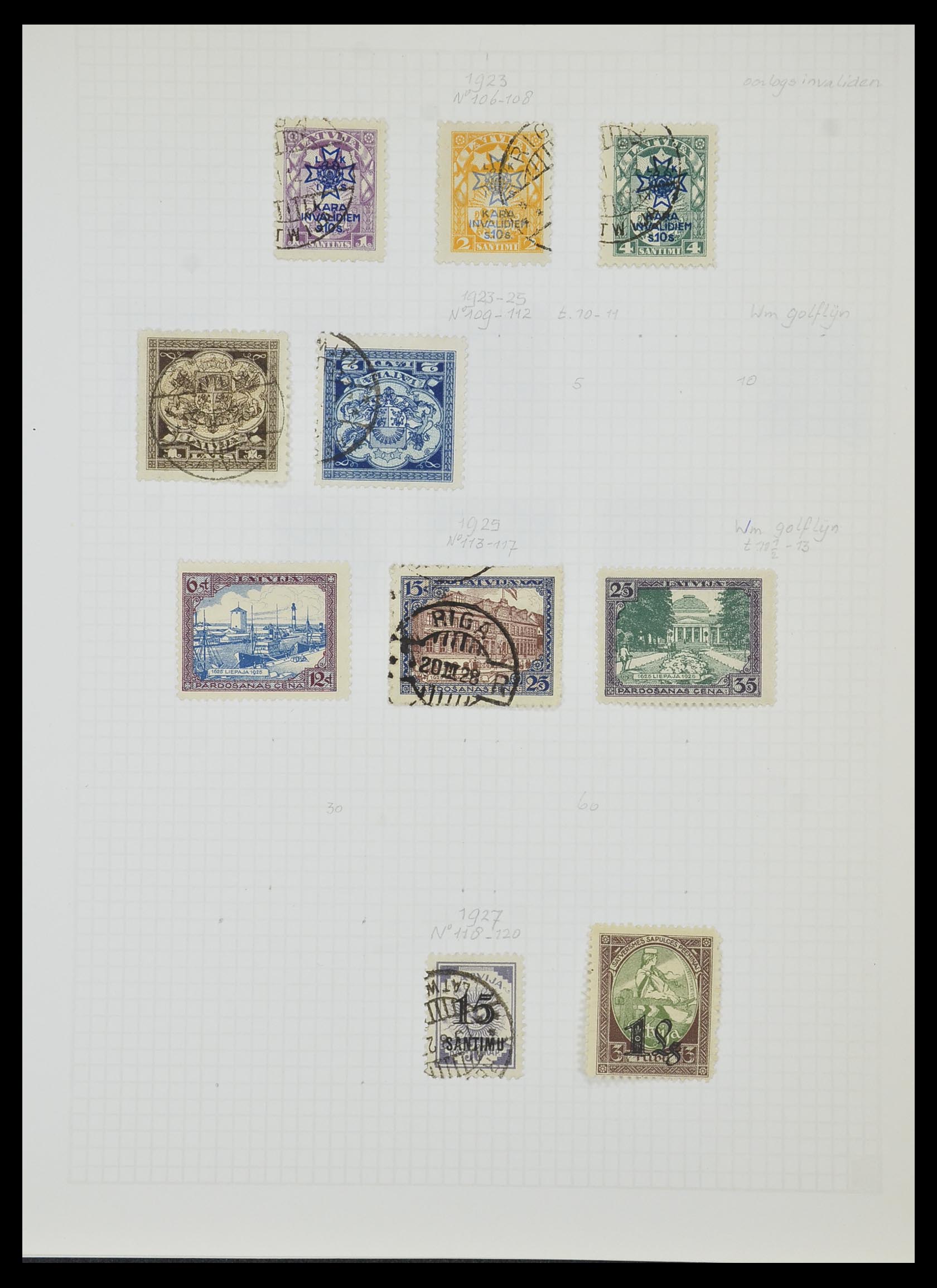 33980 077 - Postzegelverzameling 33980 Finland en Baltische Staten 1866-1990.