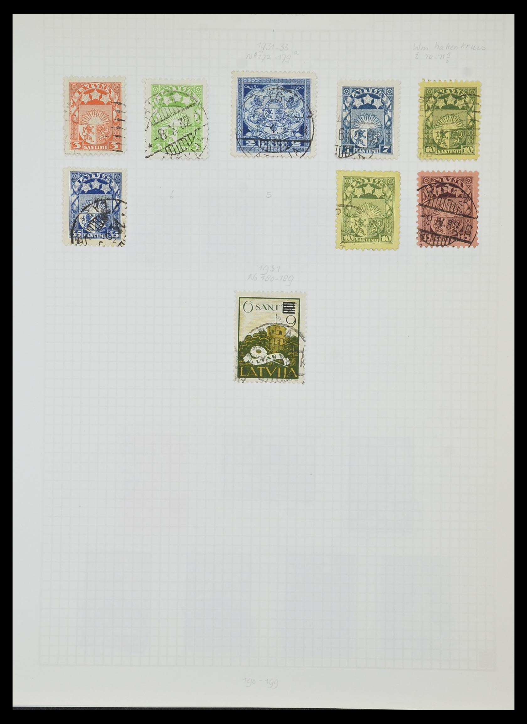 33980 080 - Stamp collection 33980 Finland and Baltic States 1866-1990.