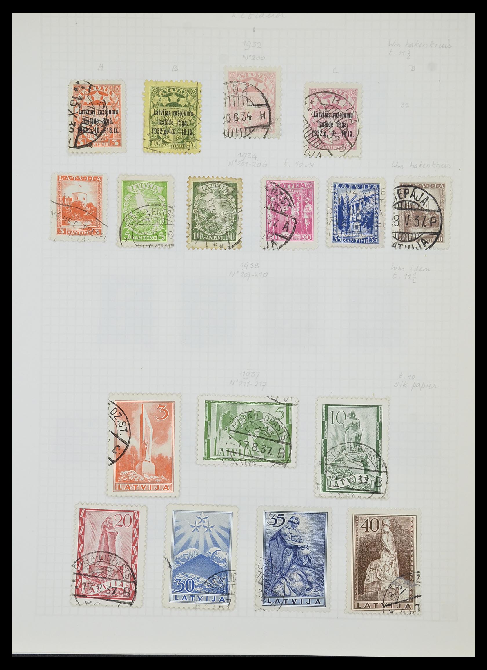33980 081 - Postzegelverzameling 33980 Finland en Baltische Staten 1866-1990.
