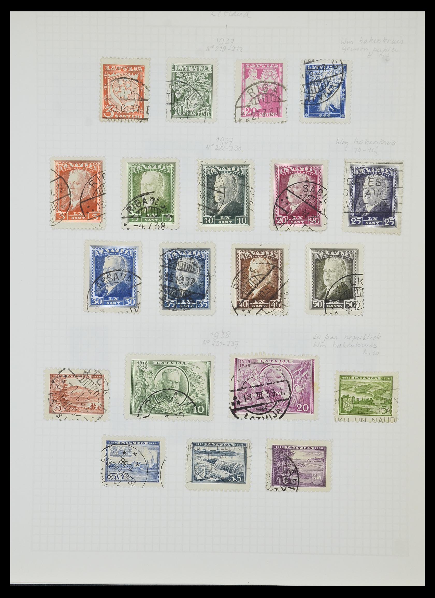 33980 082 - Postzegelverzameling 33980 Finland en Baltische Staten 1866-1990.