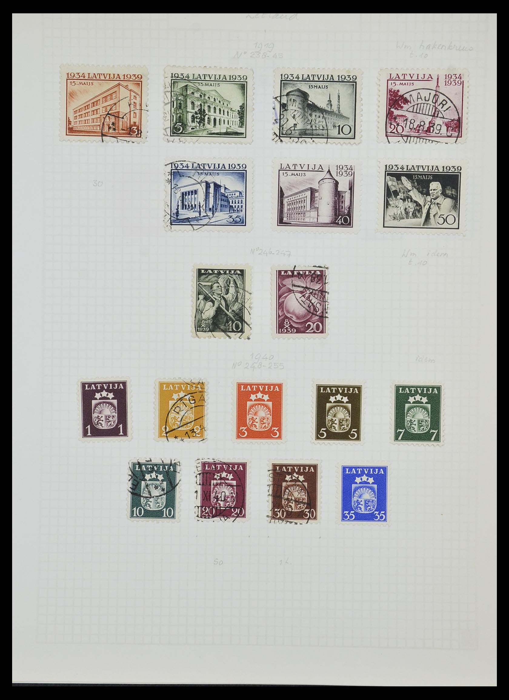 33980 083 - Postzegelverzameling 33980 Finland en Baltische Staten 1866-1990.