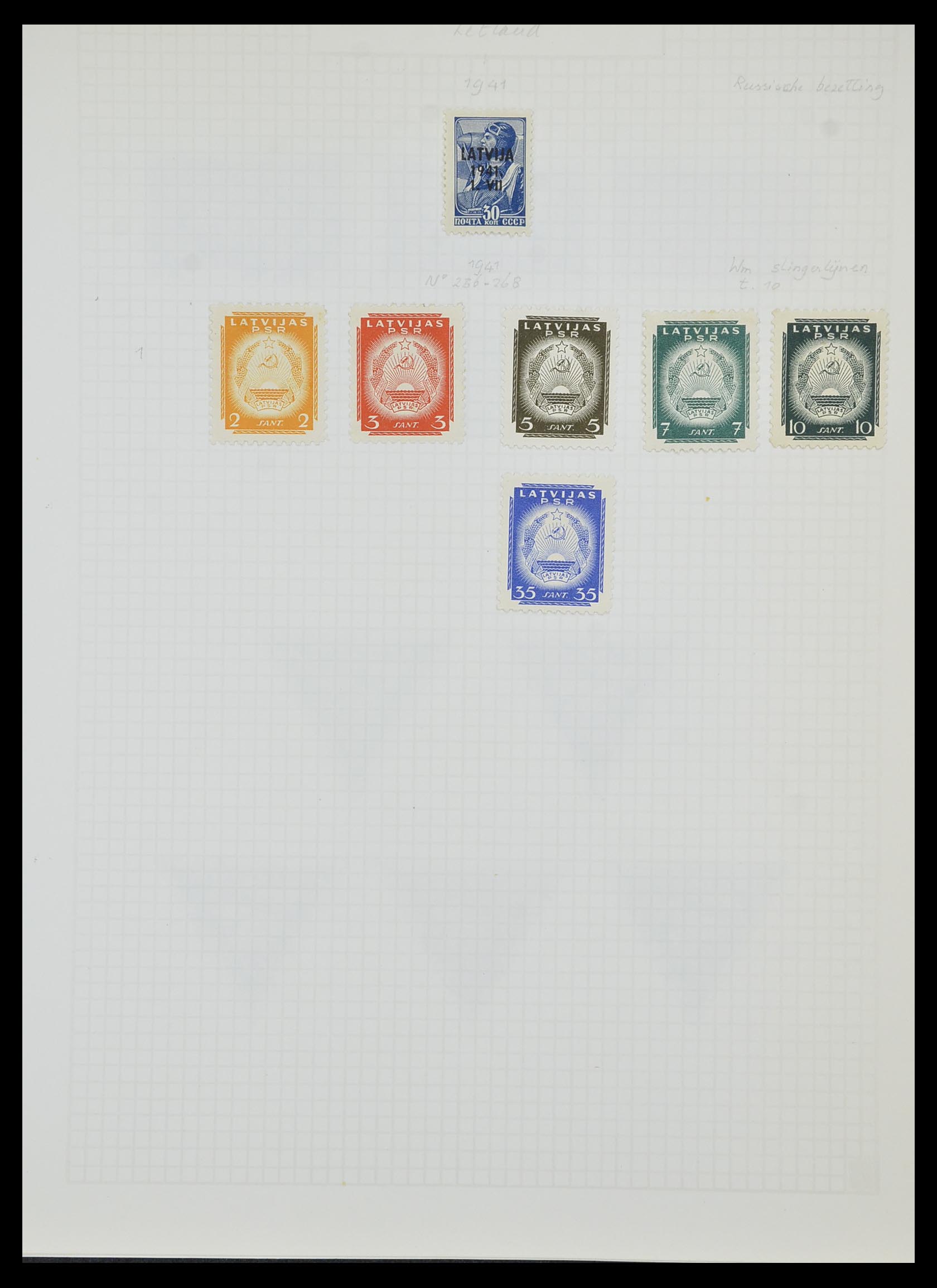 33980 084 - Postzegelverzameling 33980 Finland en Baltische Staten 1866-1990.