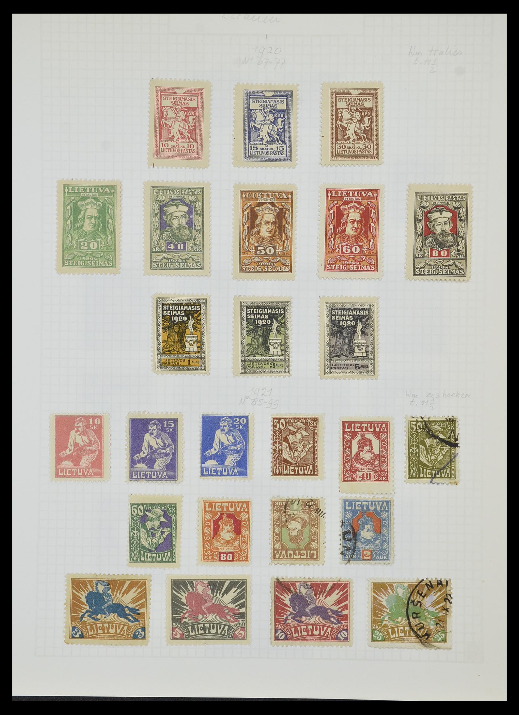 33980 092 - Postzegelverzameling 33980 Finland en Baltische Staten 1866-1990.