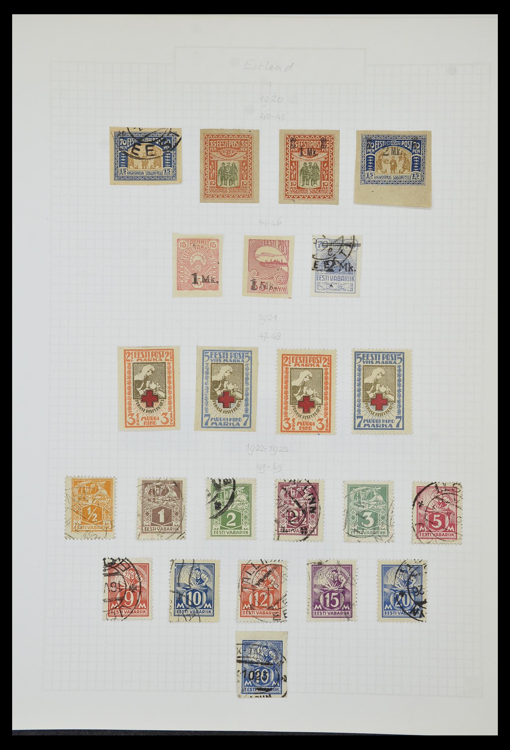 33980 109 - Stamp collection 33980 Finland and Baltic States 1866-1990.