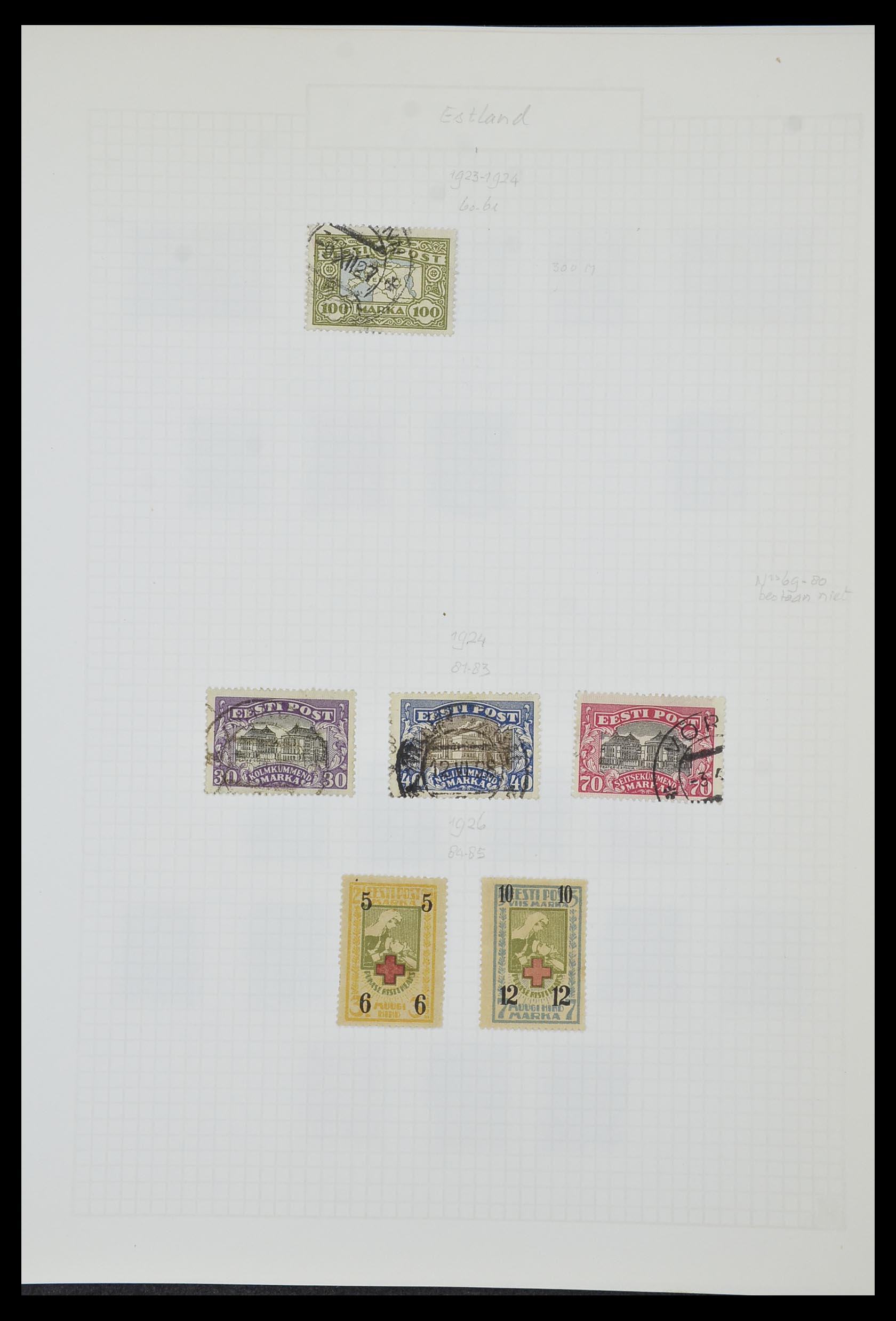 33980 110 - Postzegelverzameling 33980 Finland en Baltische Staten 1866-1990.