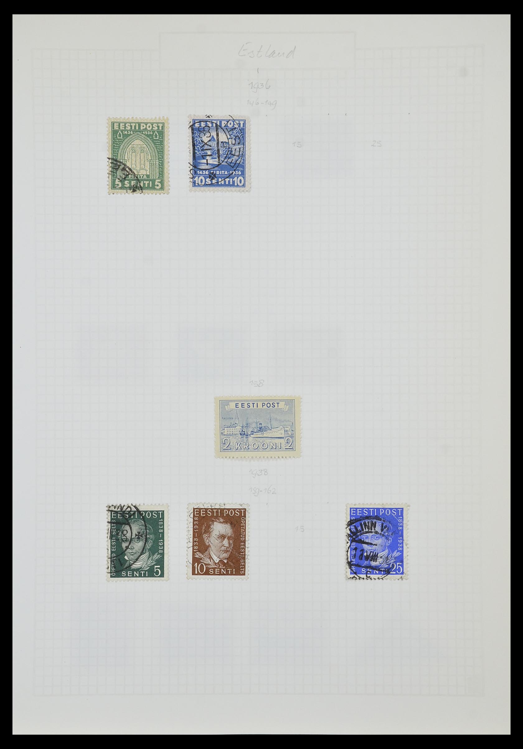 33980 114 - Postzegelverzameling 33980 Finland en Baltische Staten 1866-1990.