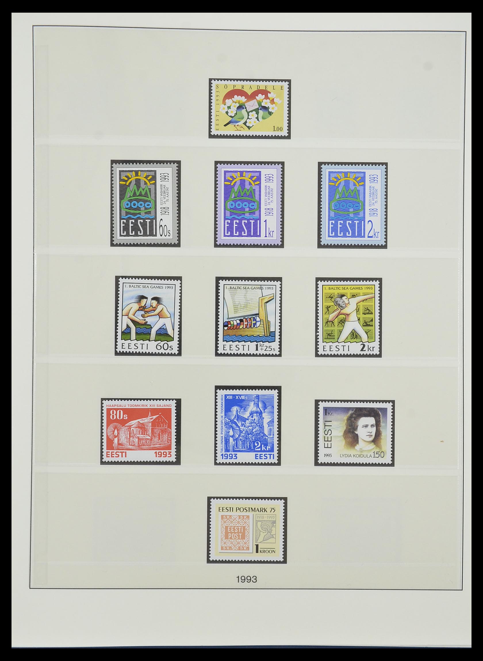 33983 004 - Postzegelverzameling 33983 Baltische Staten 1990-2012.