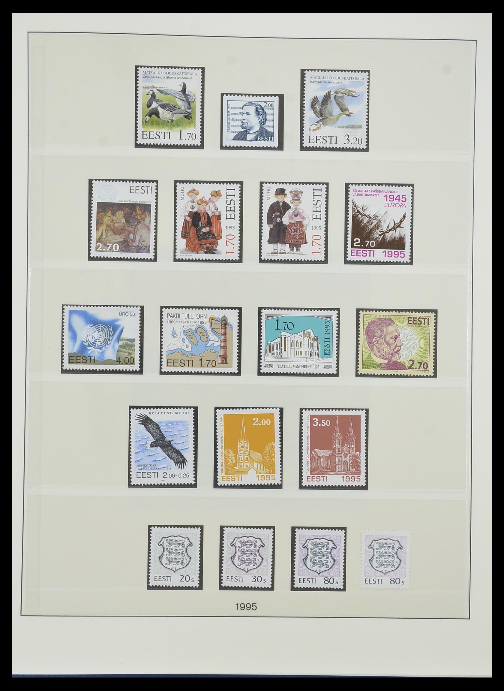 33983 010 - Postzegelverzameling 33983 Baltische Staten 1990-2012.