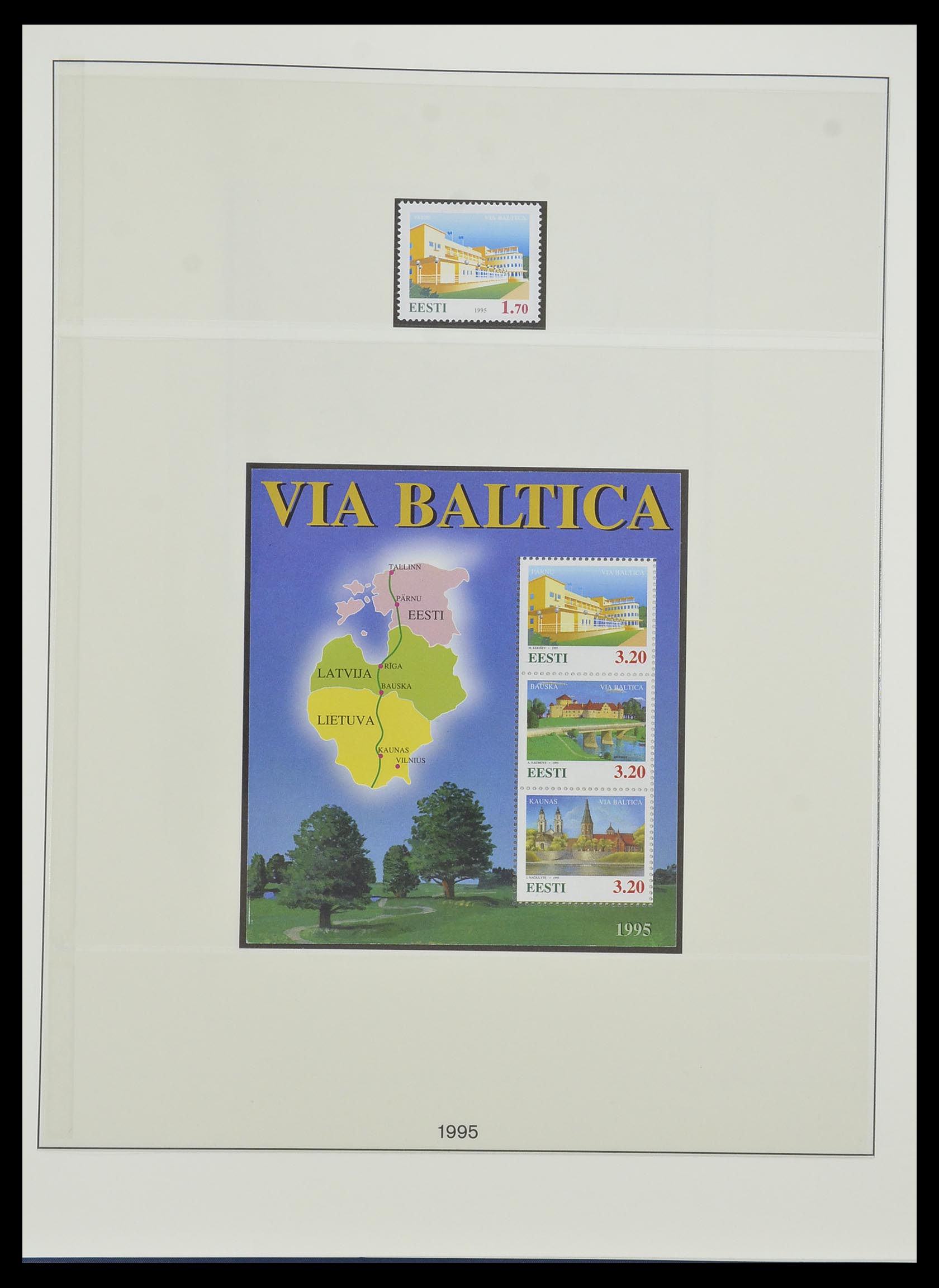 33983 011 - Postzegelverzameling 33983 Baltische Staten 1990-2012.