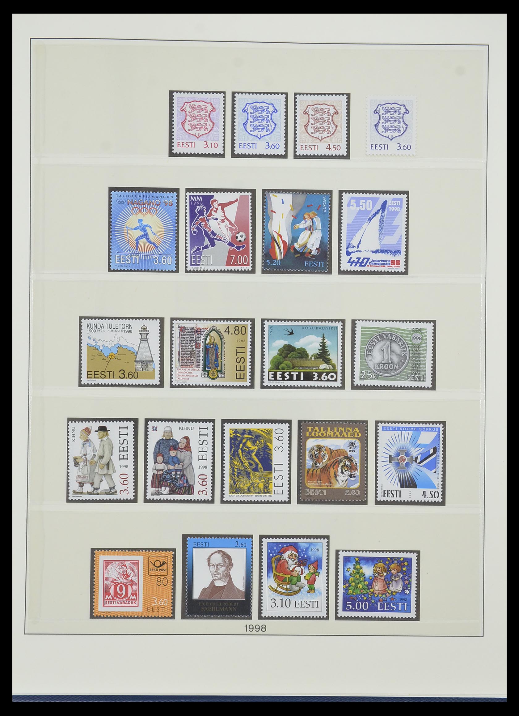 33983 017 - Postzegelverzameling 33983 Baltische Staten 1990-2012.