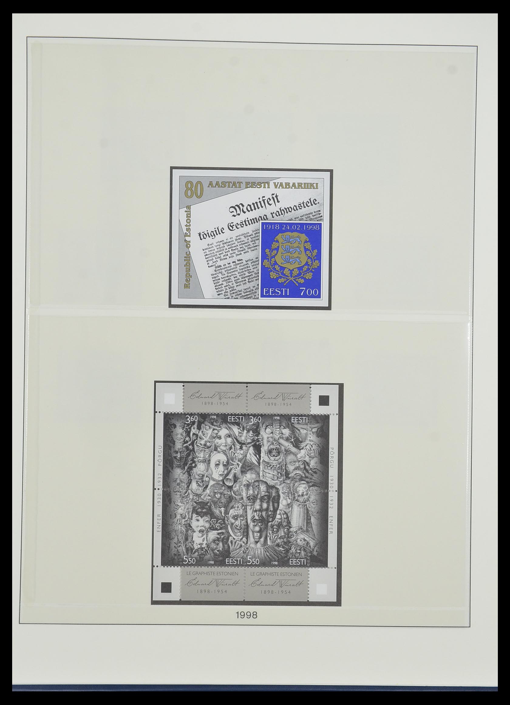 33983 018 - Postzegelverzameling 33983 Baltische Staten 1990-2012.