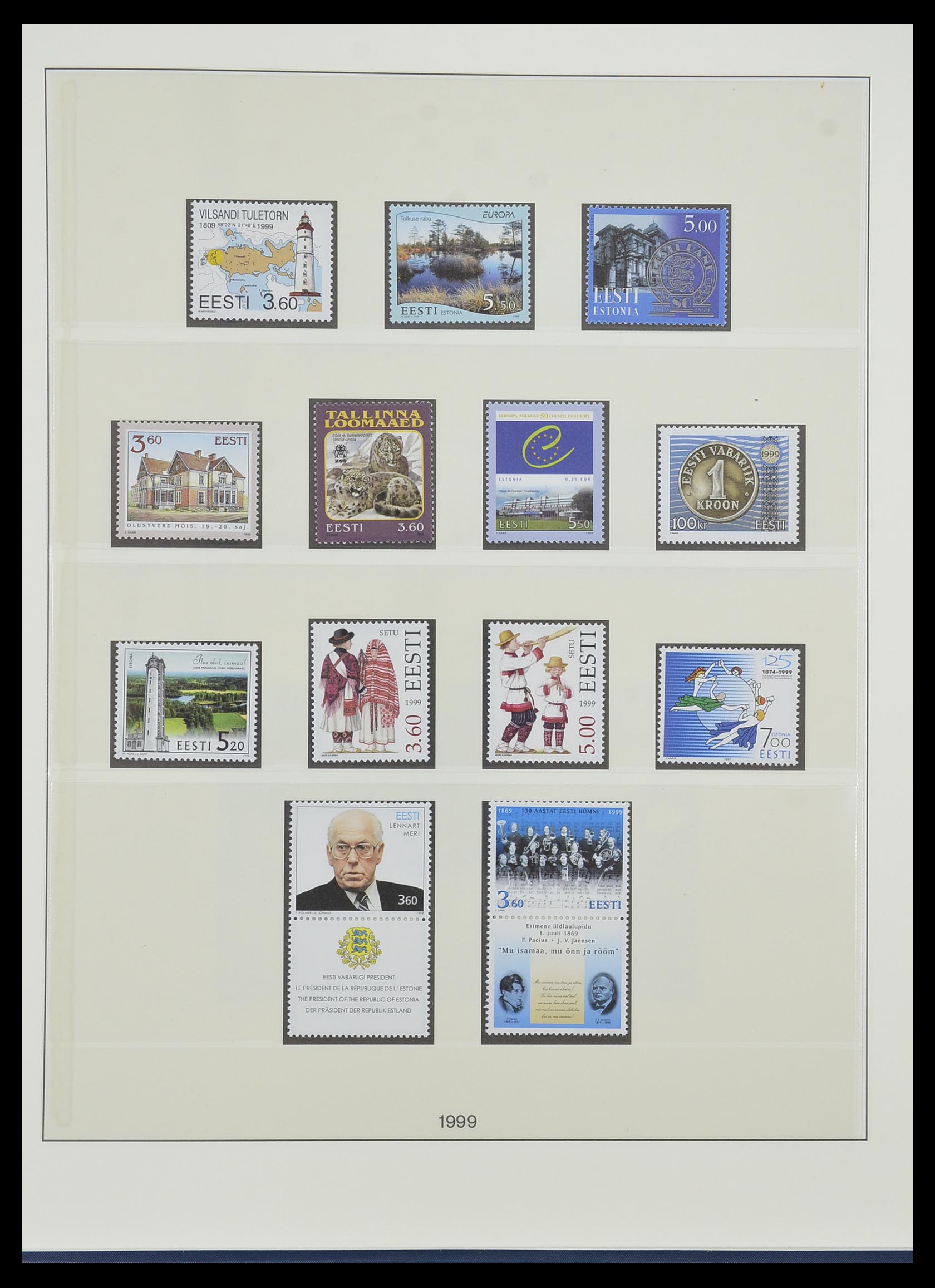 33983 019 - Postzegelverzameling 33983 Baltische Staten 1990-2012.