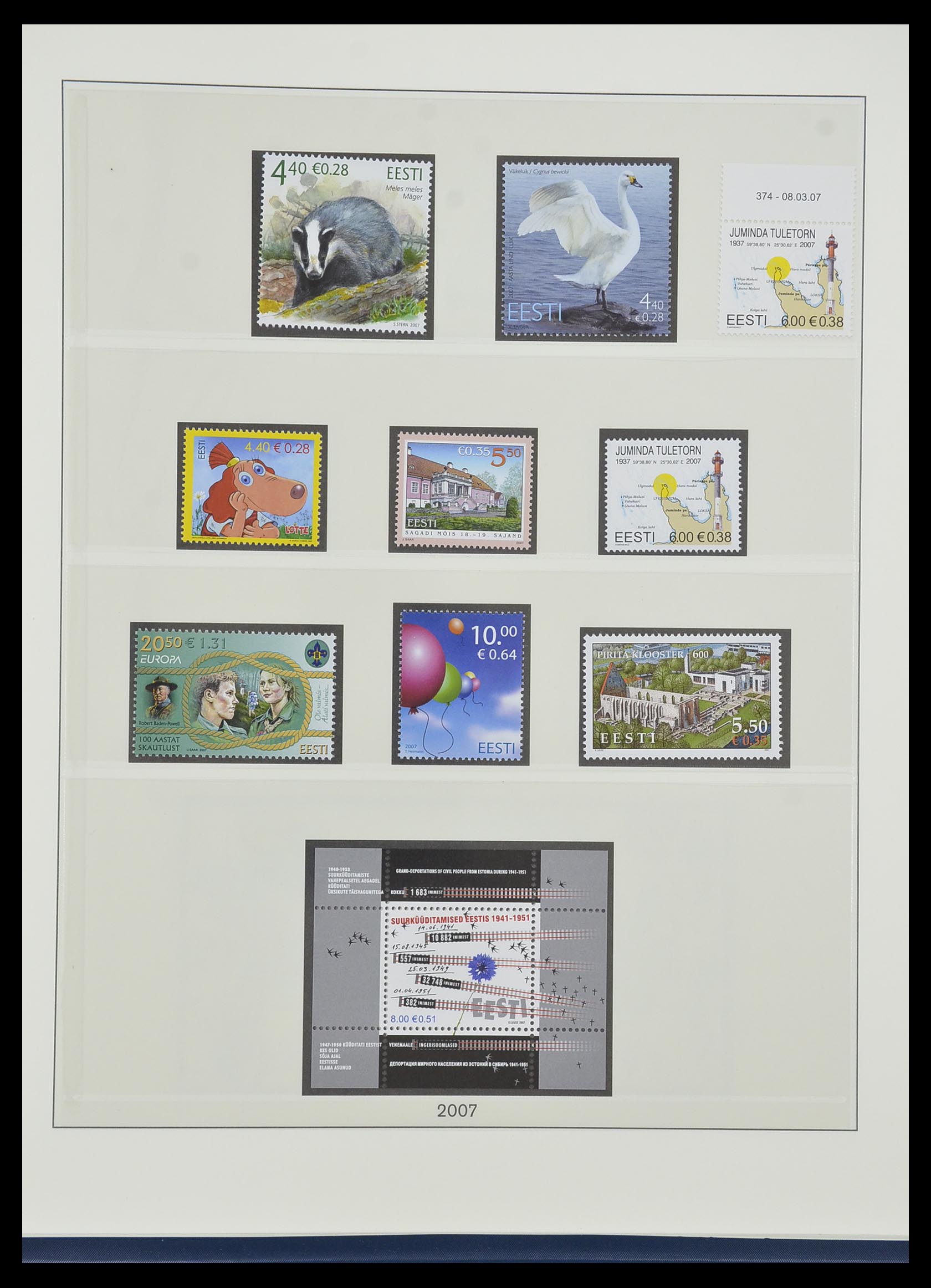33983 041 - Postzegelverzameling 33983 Baltische Staten 1990-2012.