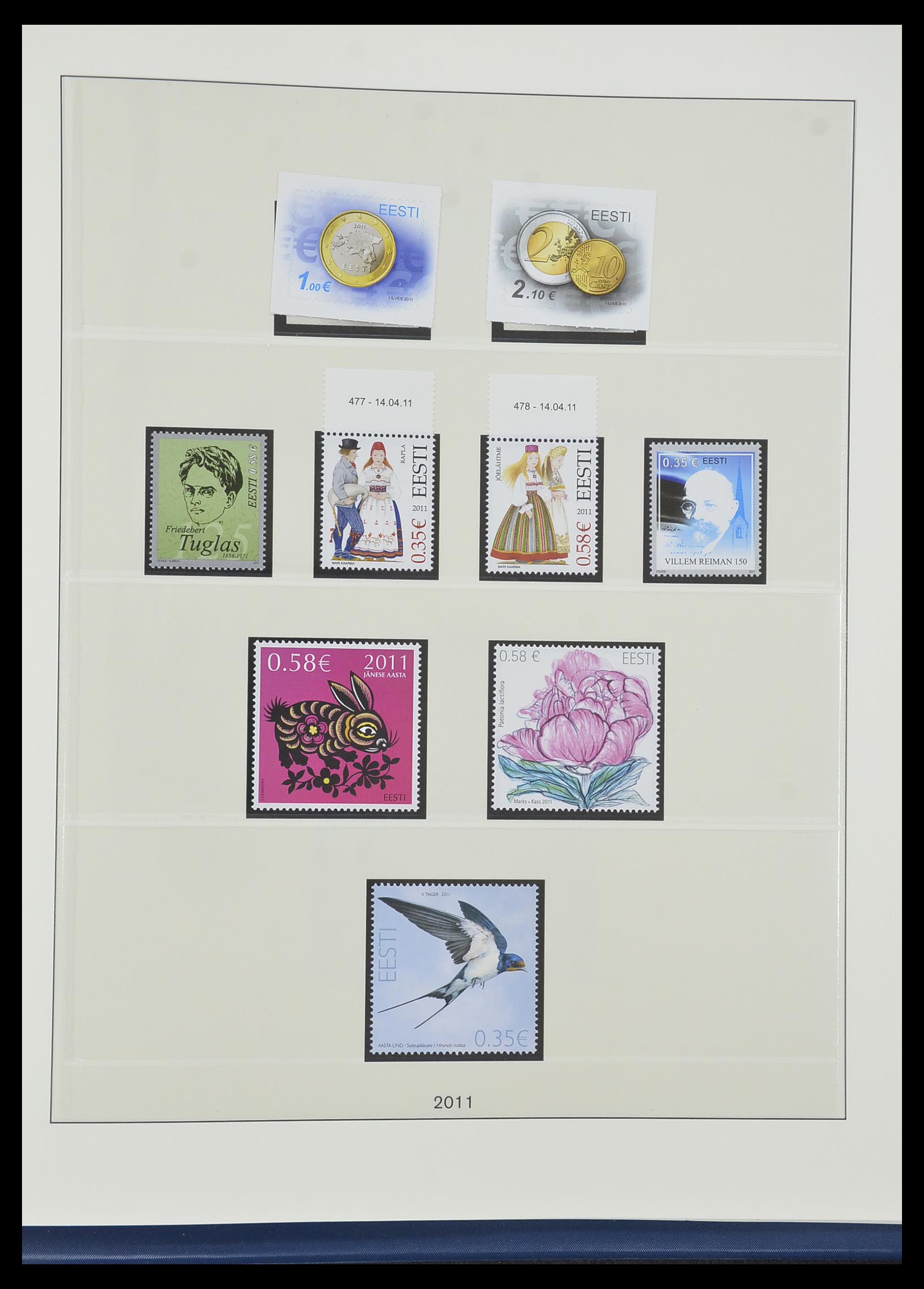 33983 054 - Postzegelverzameling 33983 Baltische Staten 1990-2012.
