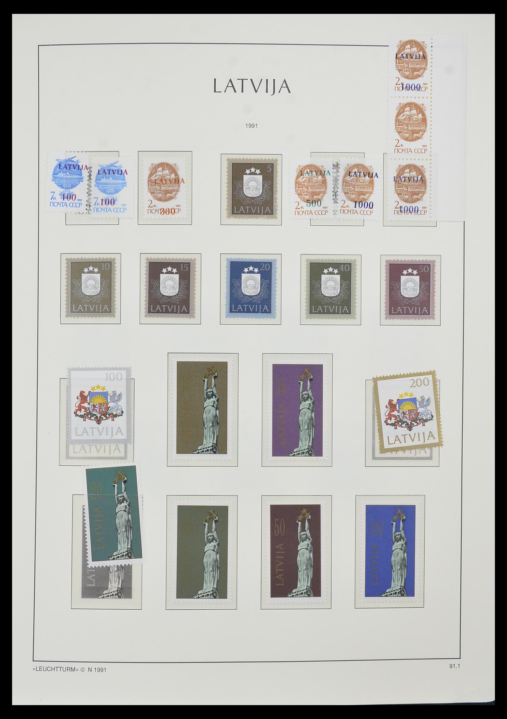 33983 060 - Postzegelverzameling 33983 Baltische Staten 1990-2012.
