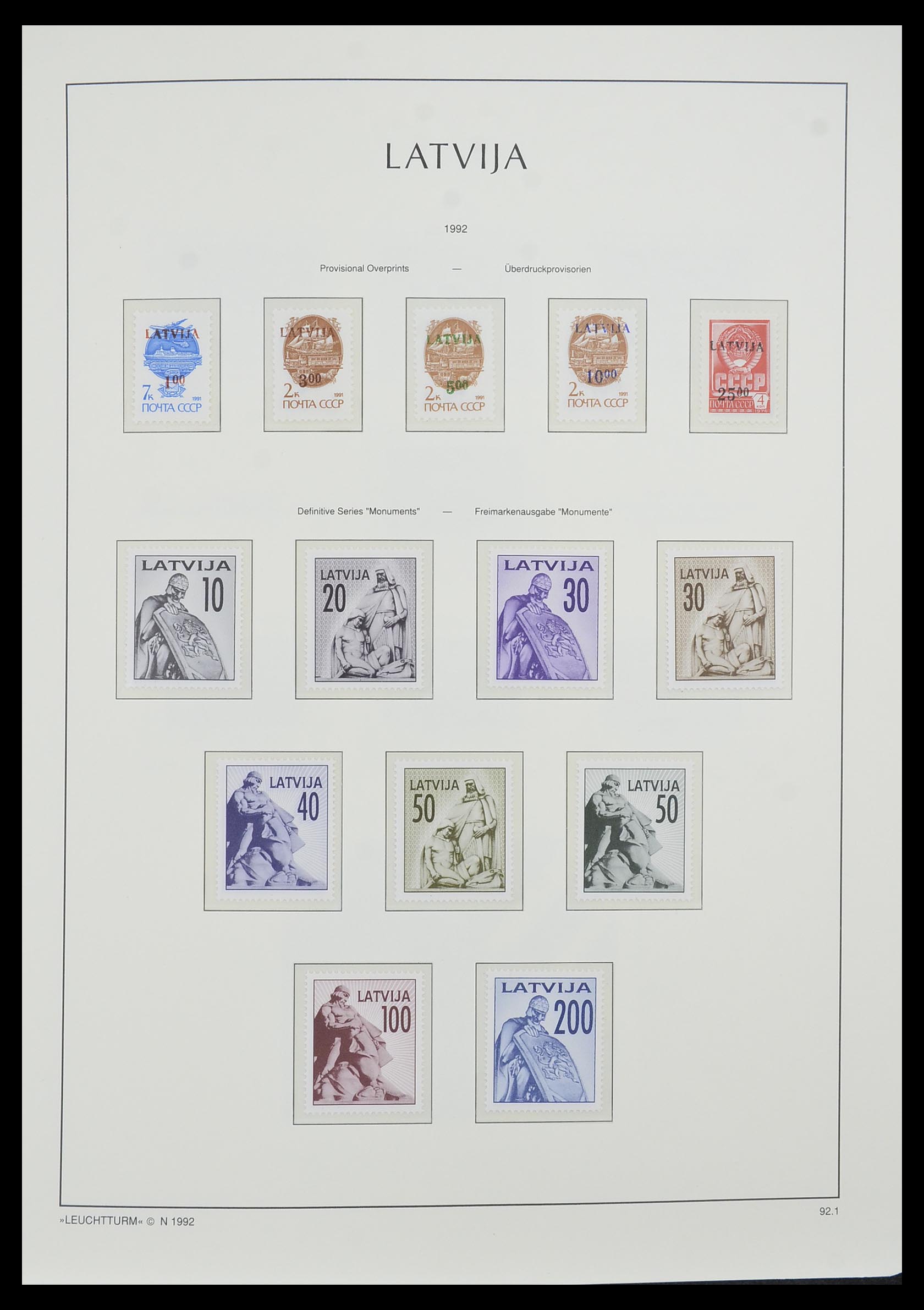 33983 061 - Postzegelverzameling 33983 Baltische Staten 1990-2012.