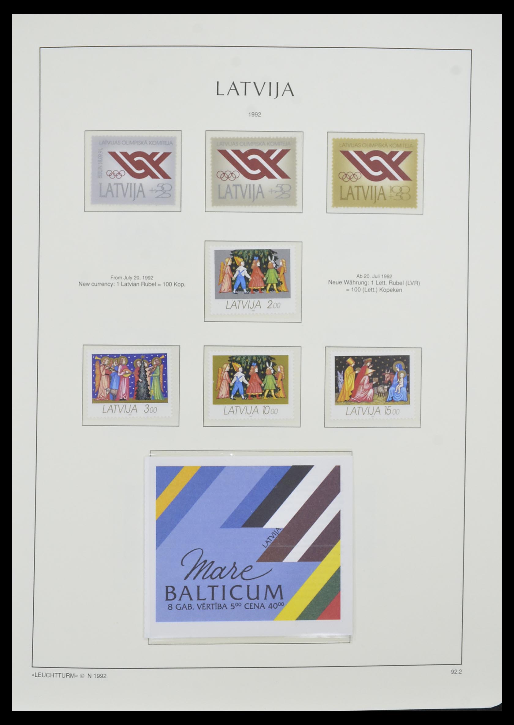 33983 062 - Stamp collection 33983 Baltic States 1990-2012.