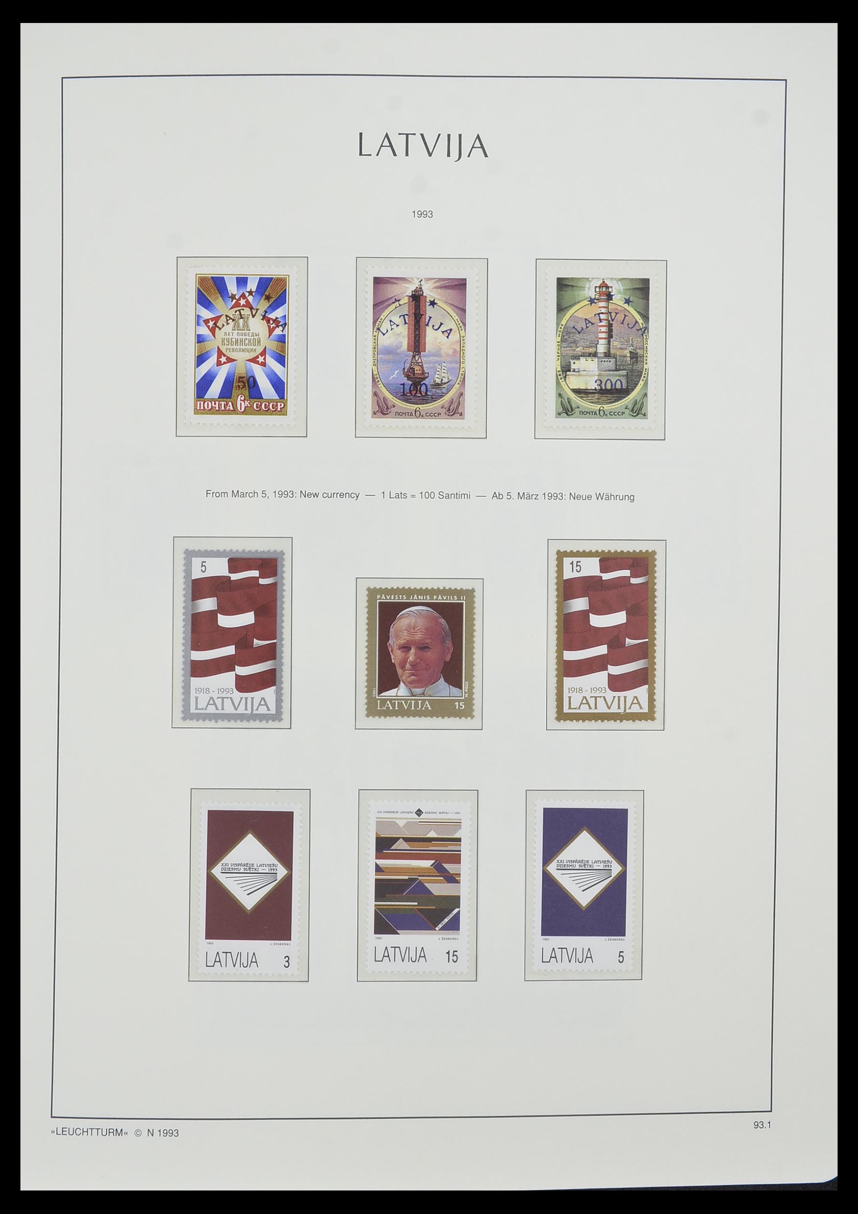 33983 063 - Postzegelverzameling 33983 Baltische Staten 1990-2012.