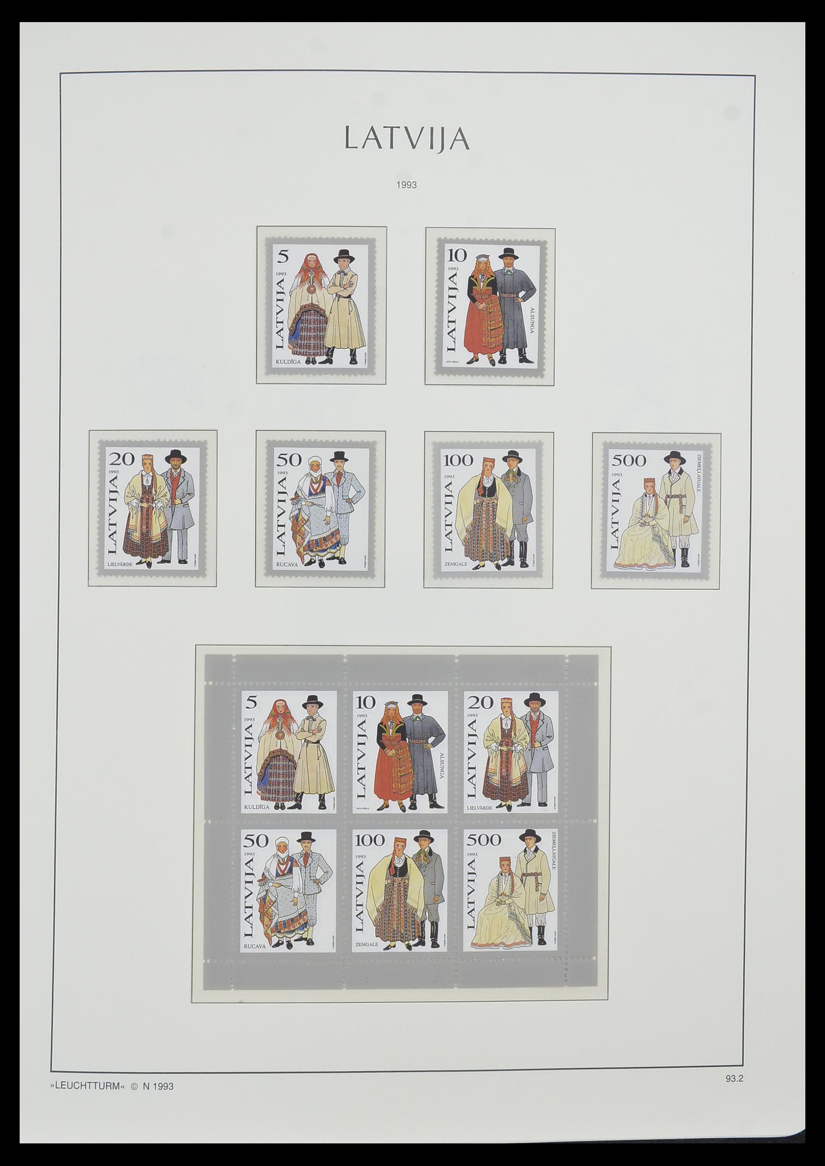 33983 064 - Postzegelverzameling 33983 Baltische Staten 1990-2012.