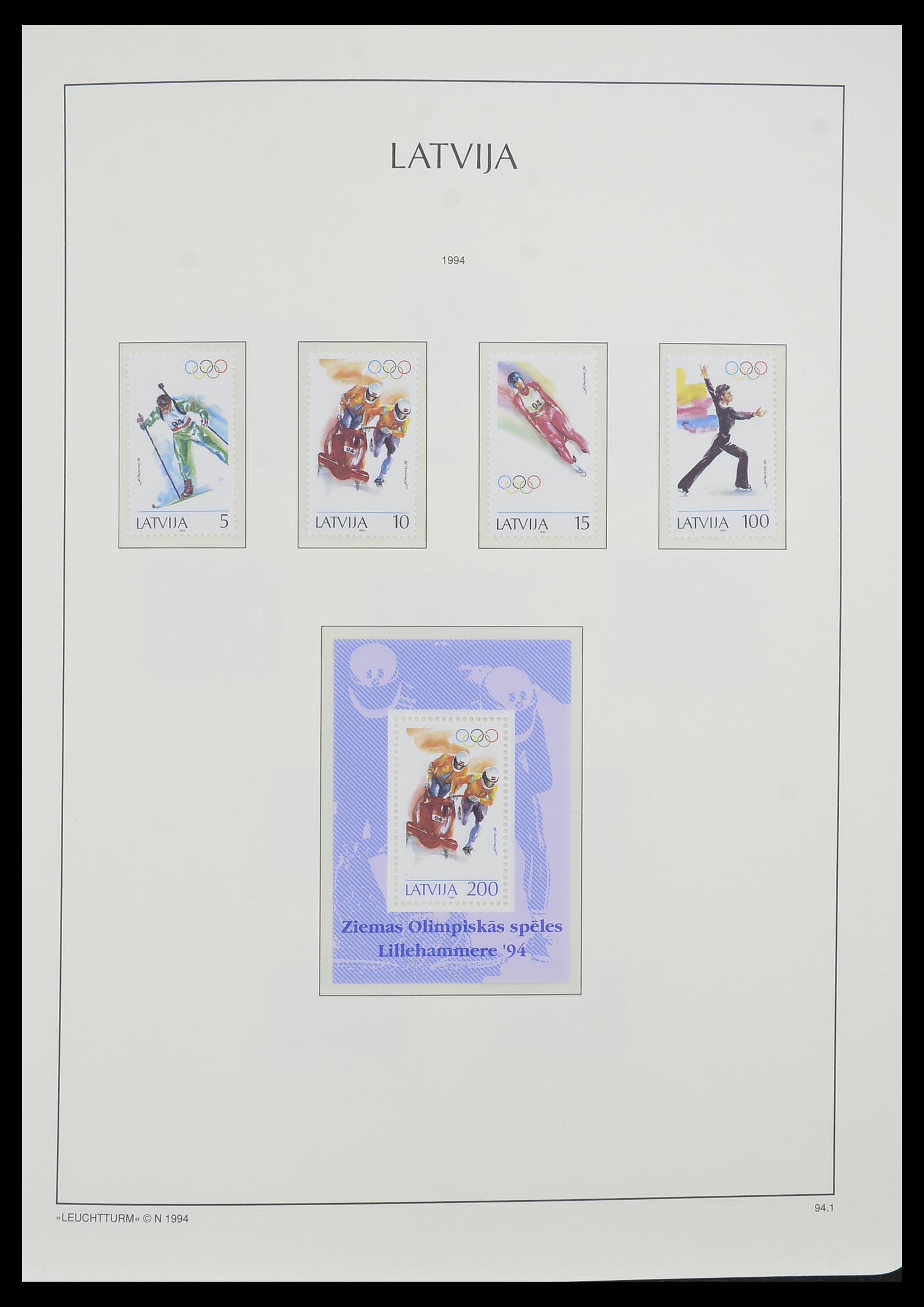 33983 065 - Postzegelverzameling 33983 Baltische Staten 1990-2012.