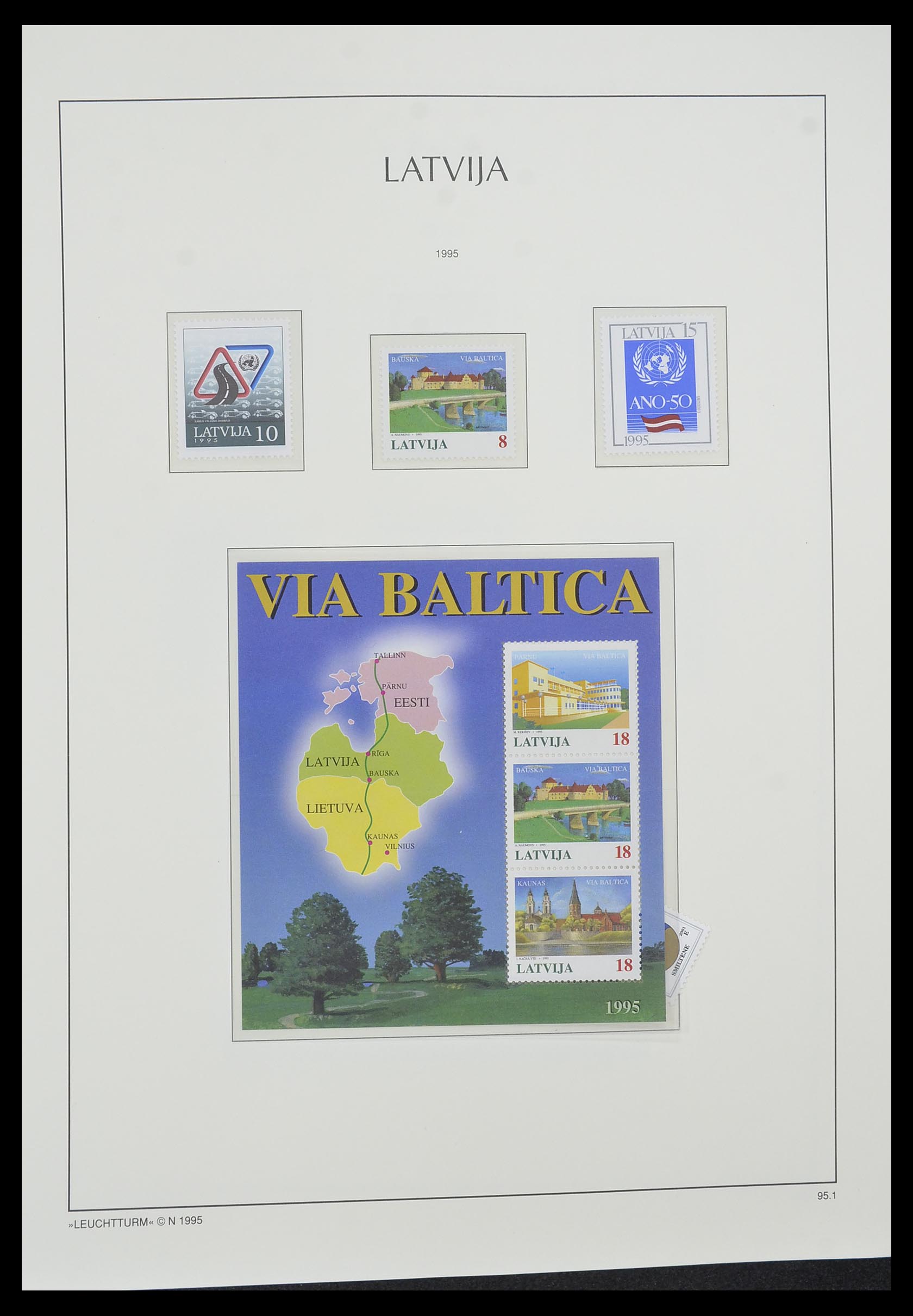 33983 069 - Postzegelverzameling 33983 Baltische Staten 1990-2012.