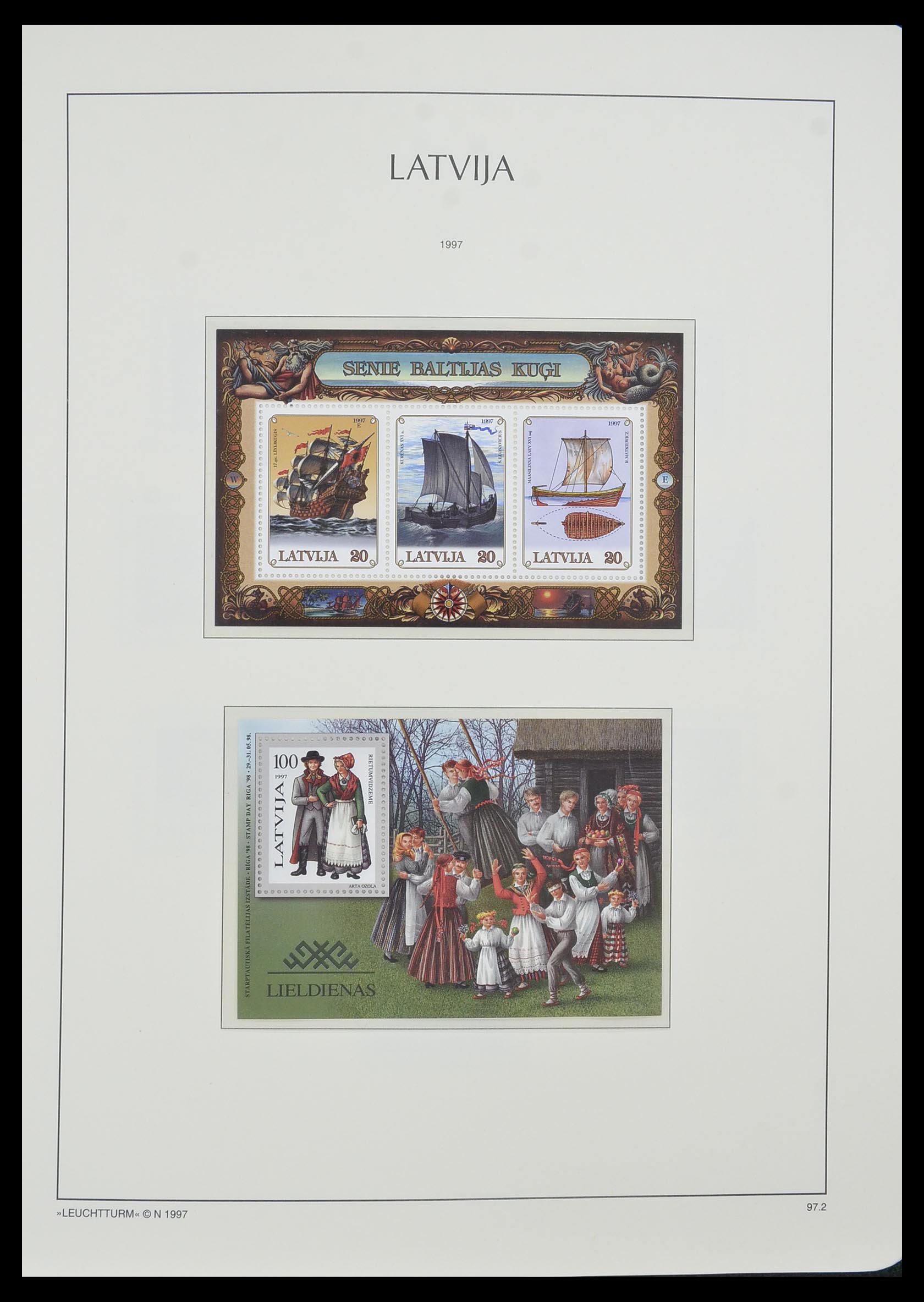 33983 077 - Postzegelverzameling 33983 Baltische Staten 1990-2012.