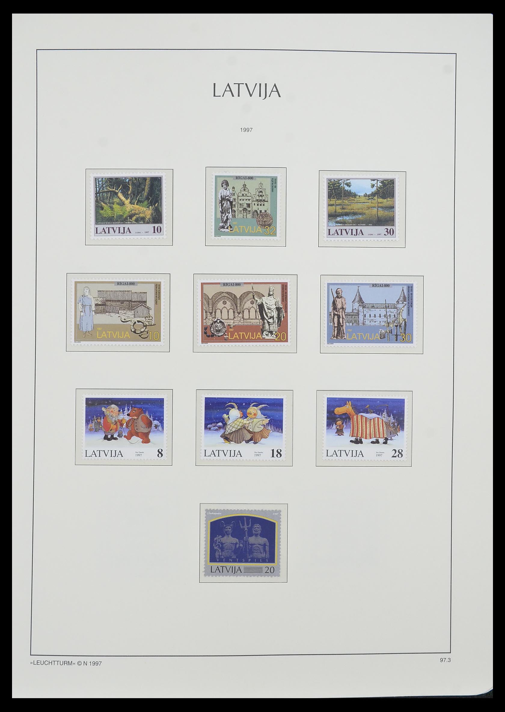 33983 078 - Postzegelverzameling 33983 Baltische Staten 1990-2012.
