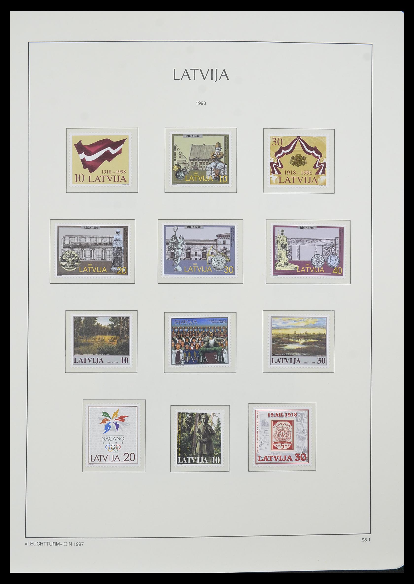 33983 079 - Postzegelverzameling 33983 Baltische Staten 1990-2012.