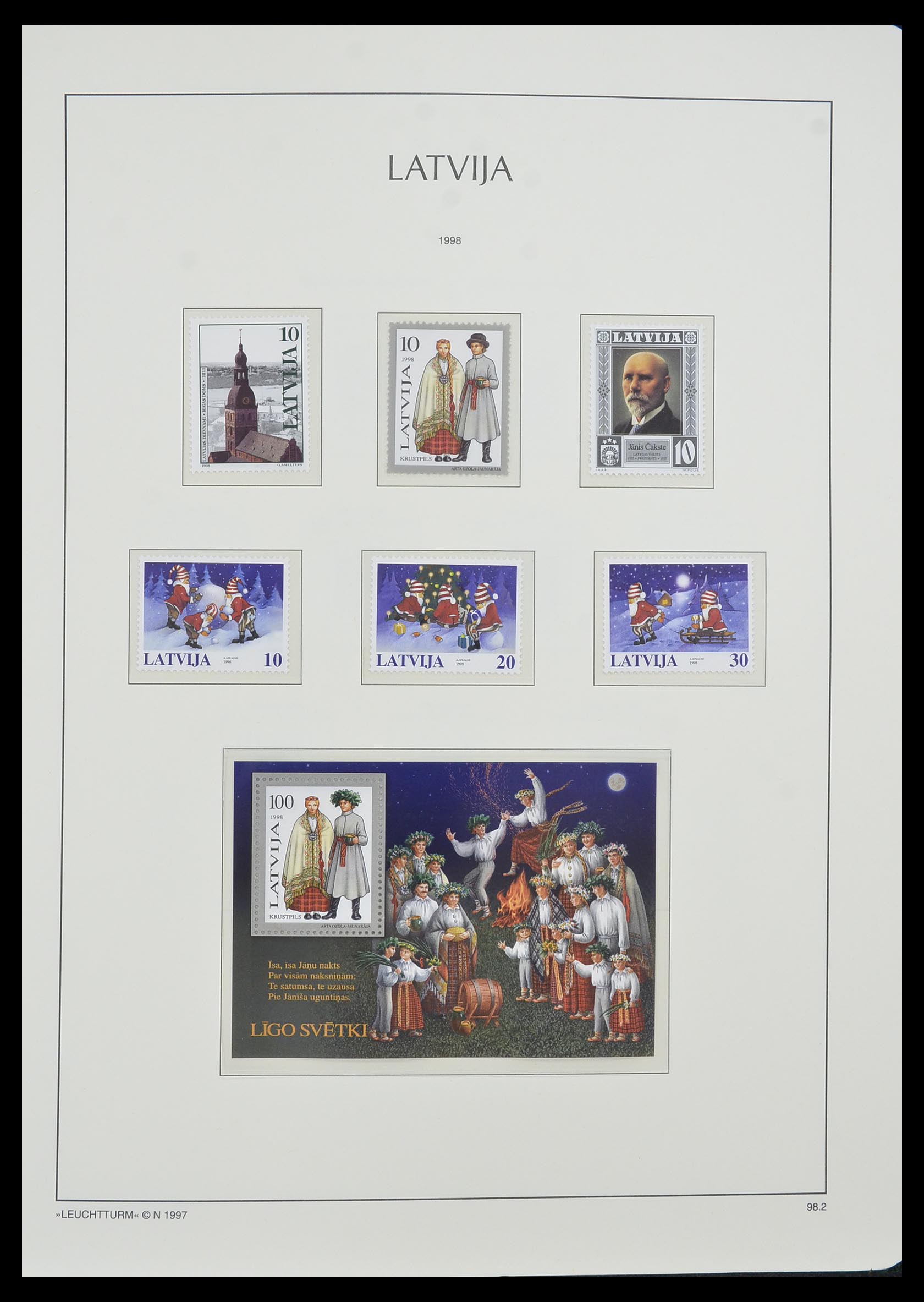 33983 080 - Postzegelverzameling 33983 Baltische Staten 1990-2012.