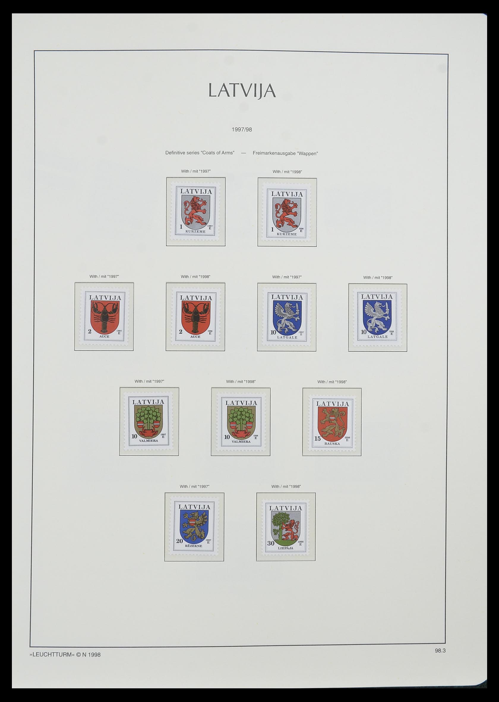 33983 081 - Postzegelverzameling 33983 Baltische Staten 1990-2012.