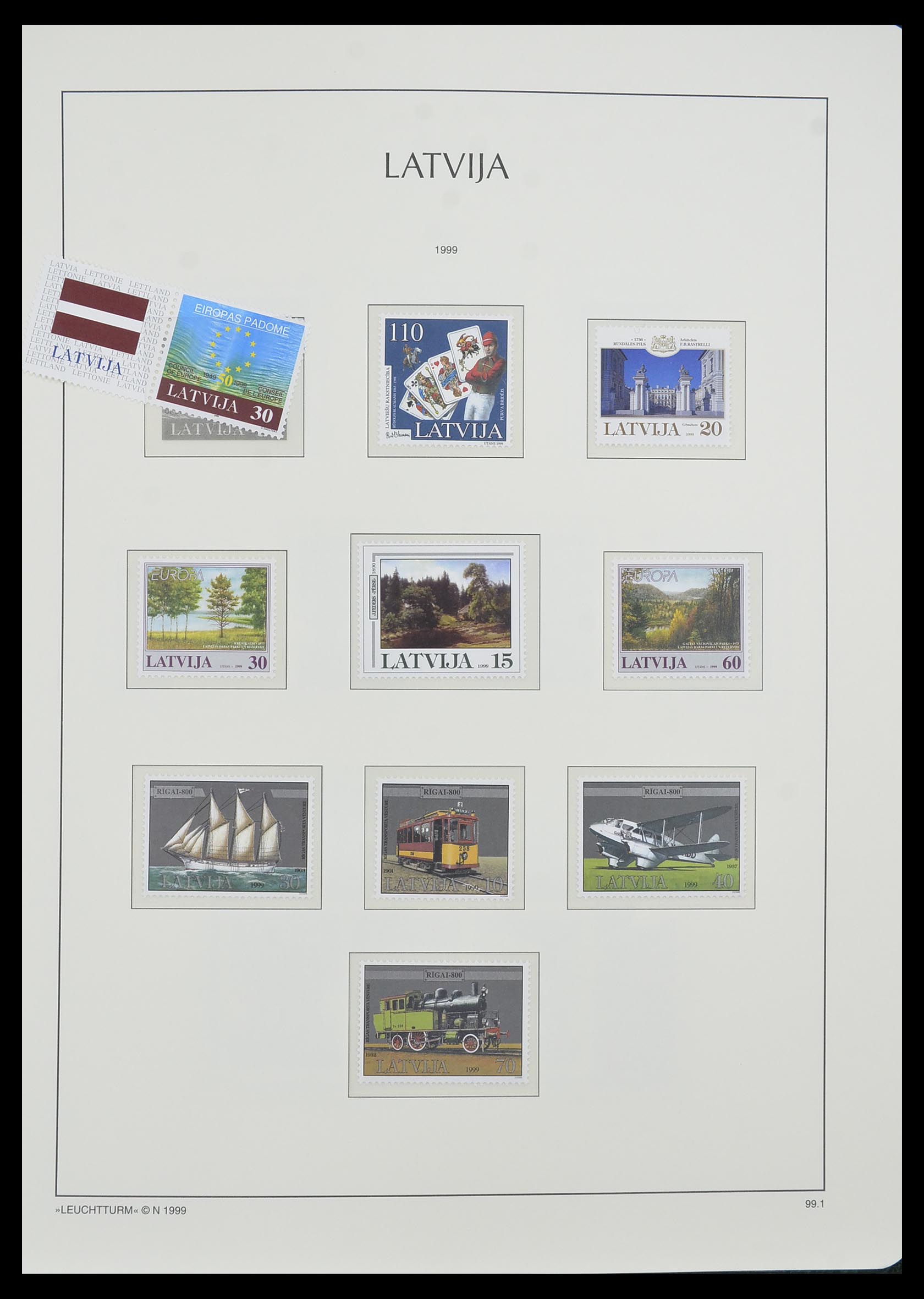 33983 082 - Postzegelverzameling 33983 Baltische Staten 1990-2012.