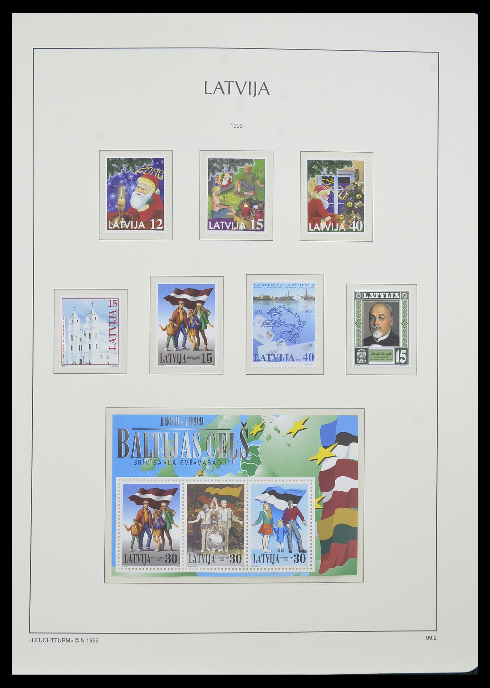 33983 083 - Postzegelverzameling 33983 Baltische Staten 1990-2012.