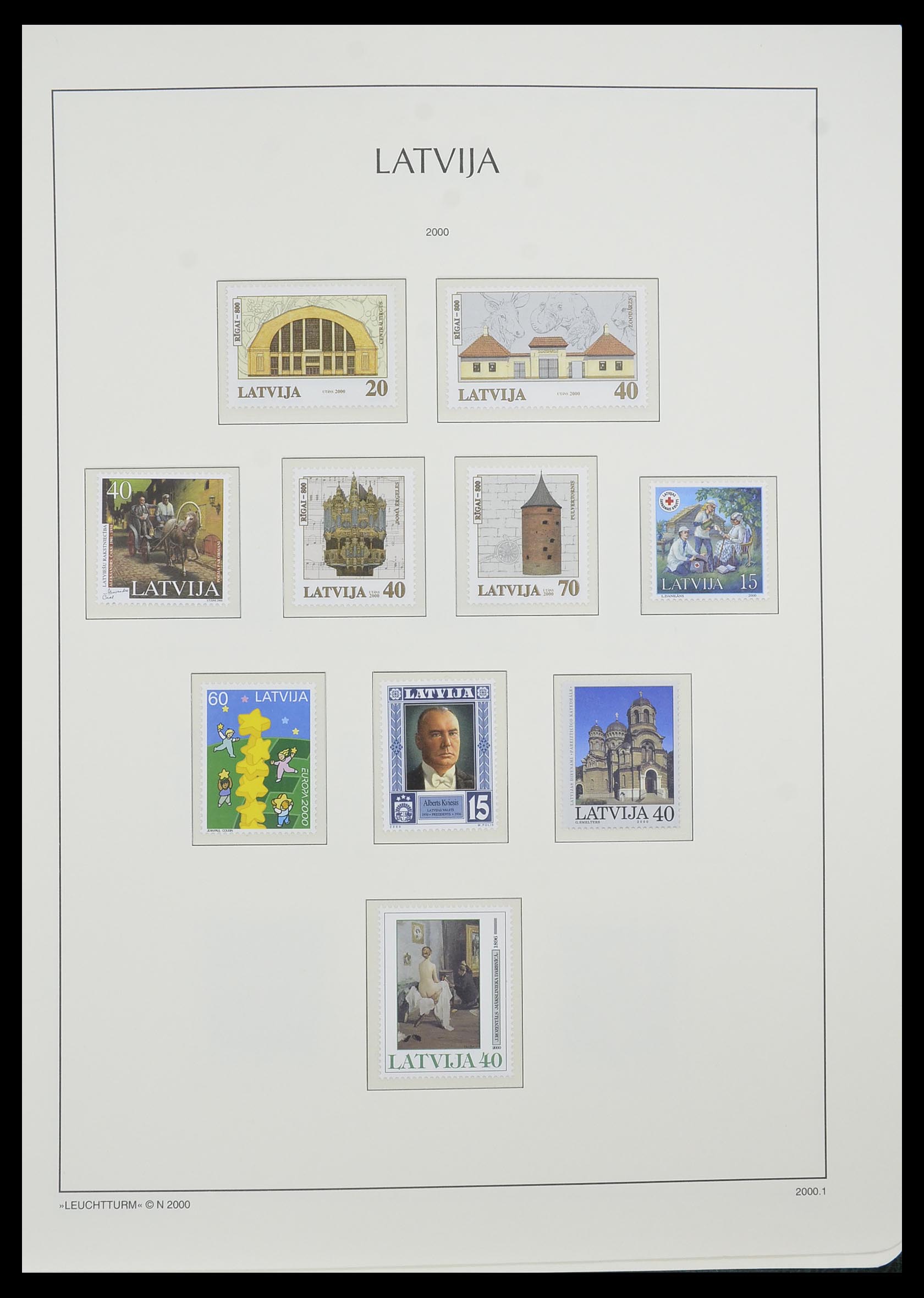 33983 085 - Postzegelverzameling 33983 Baltische Staten 1990-2012.