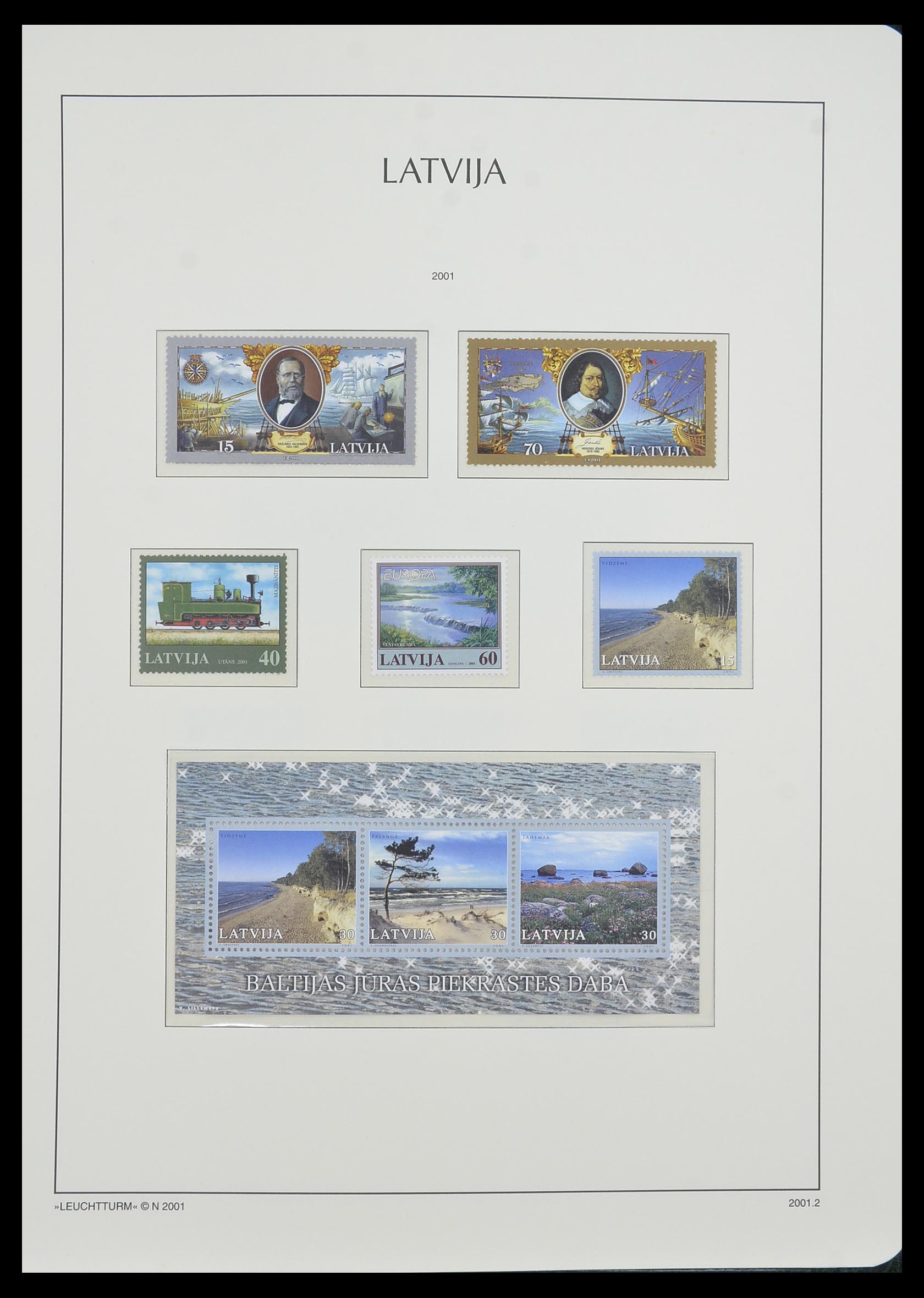 33983 089 - Postzegelverzameling 33983 Baltische Staten 1990-2012.